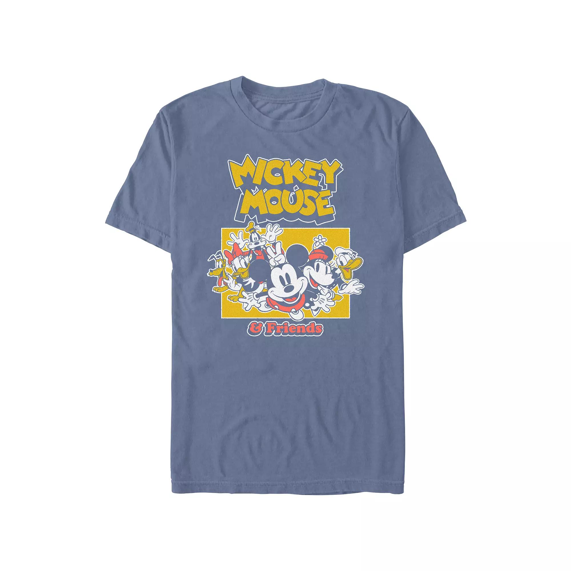 Men's Comfort Colors® Disney's Mickey Mouse And Friends Happy Group Graphic Tee,  Product Image