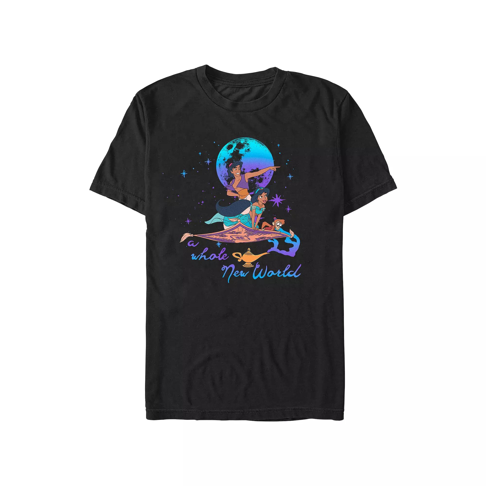 Disney's Aladdin A Whole New World Magic Carpet Flight Juniors' Boyfriend Graphic Tee, Women's,  Product Image