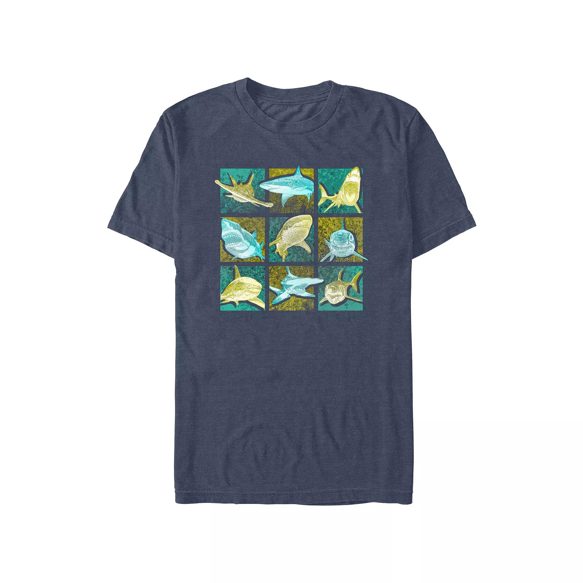 Men's Shark Portraits Graphic Tee,  Product Image