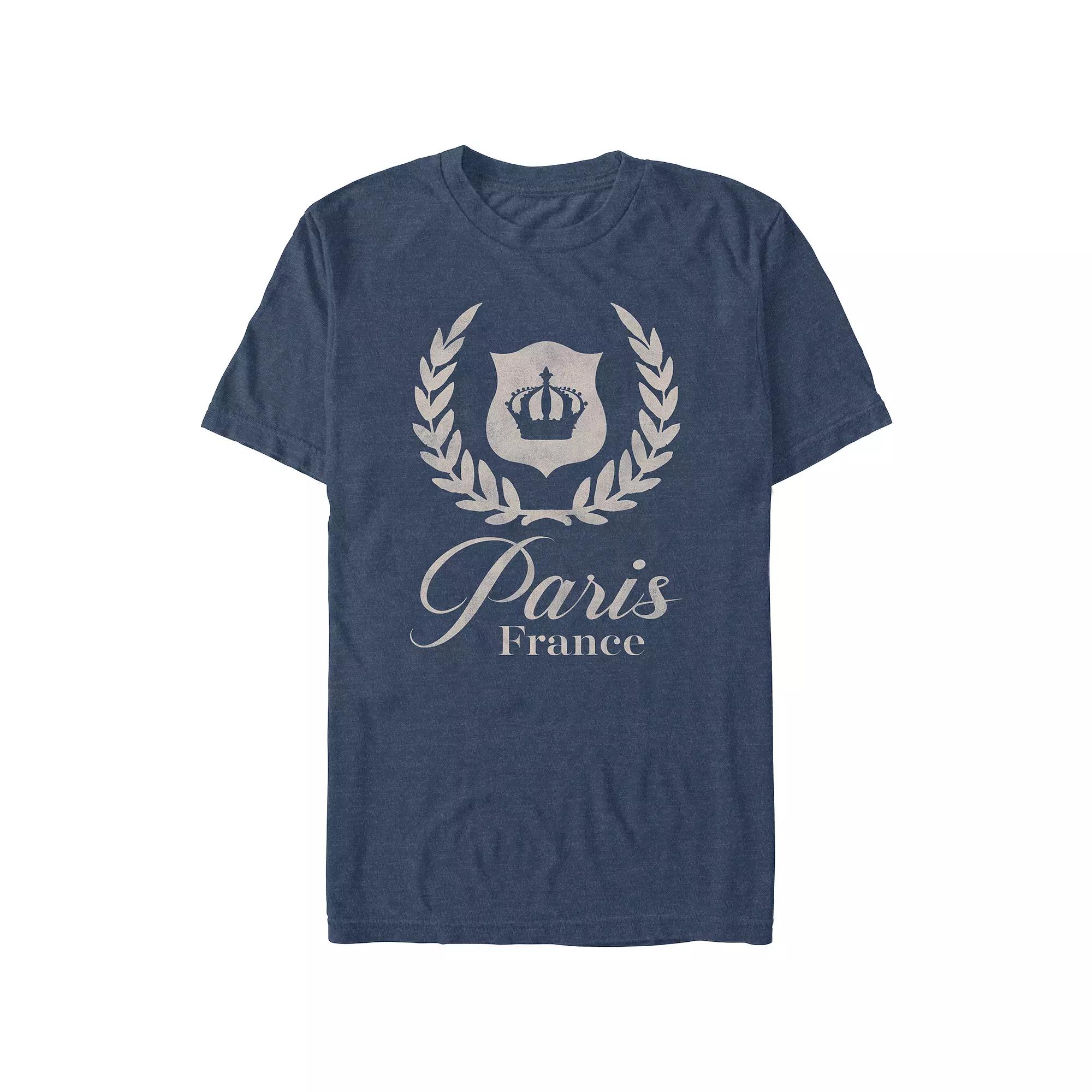 Men's Paris, France Crown Graphic Tee,  Product Image