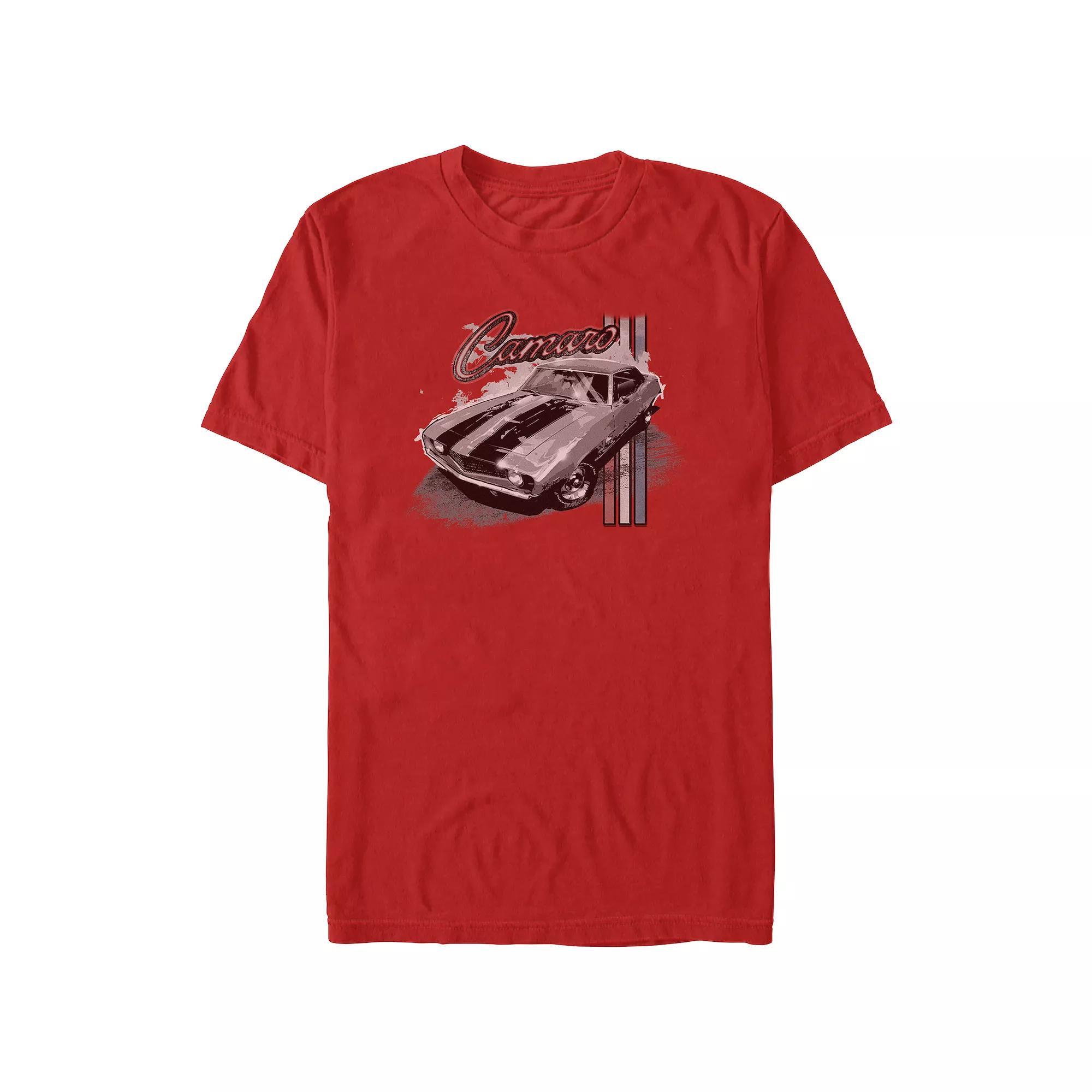 Men's Chevrolet Camaro Stripes Poster Graphic Tee,  Product Image