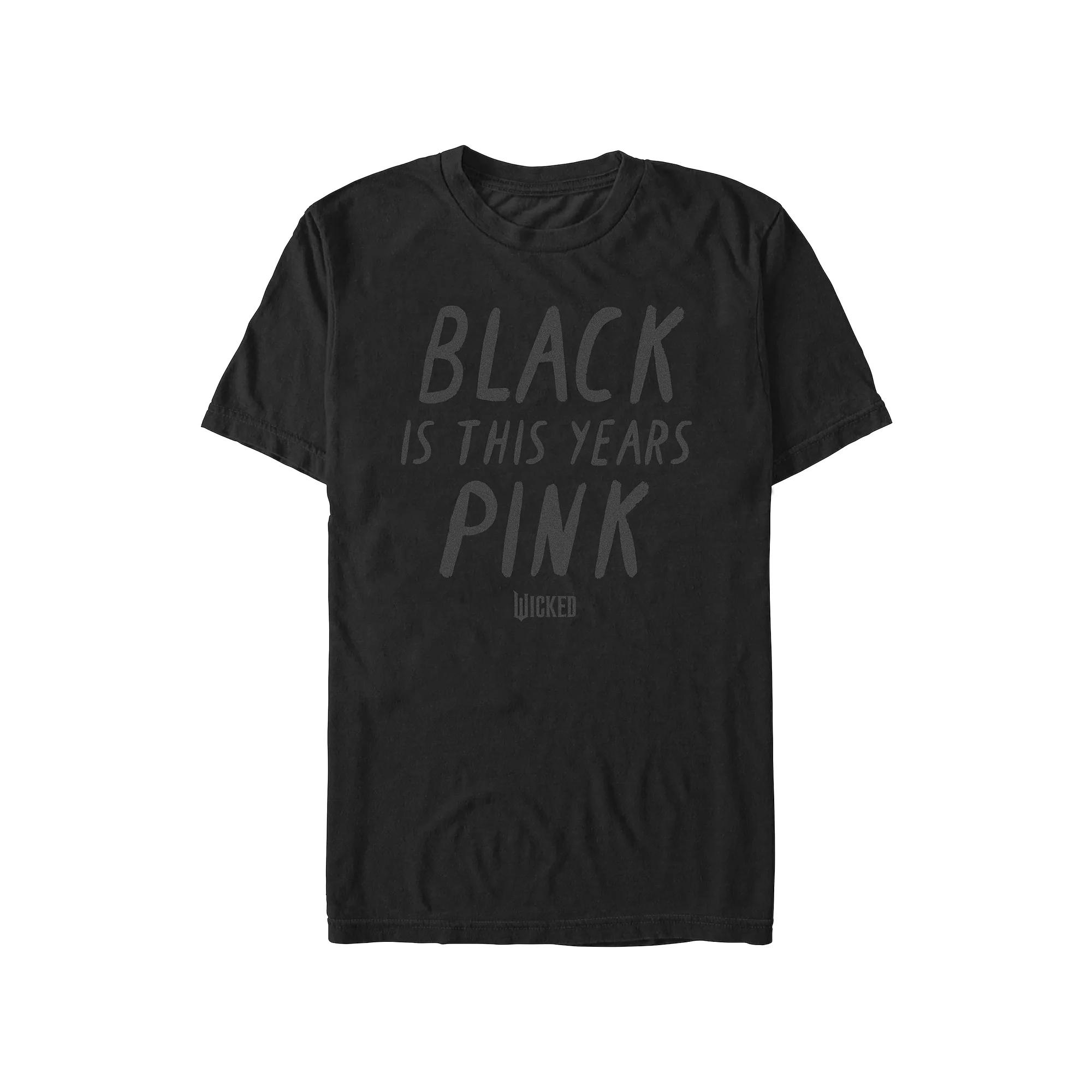 Men's Wicked Black Is This Years Pink Graphic Tee,  Product Image