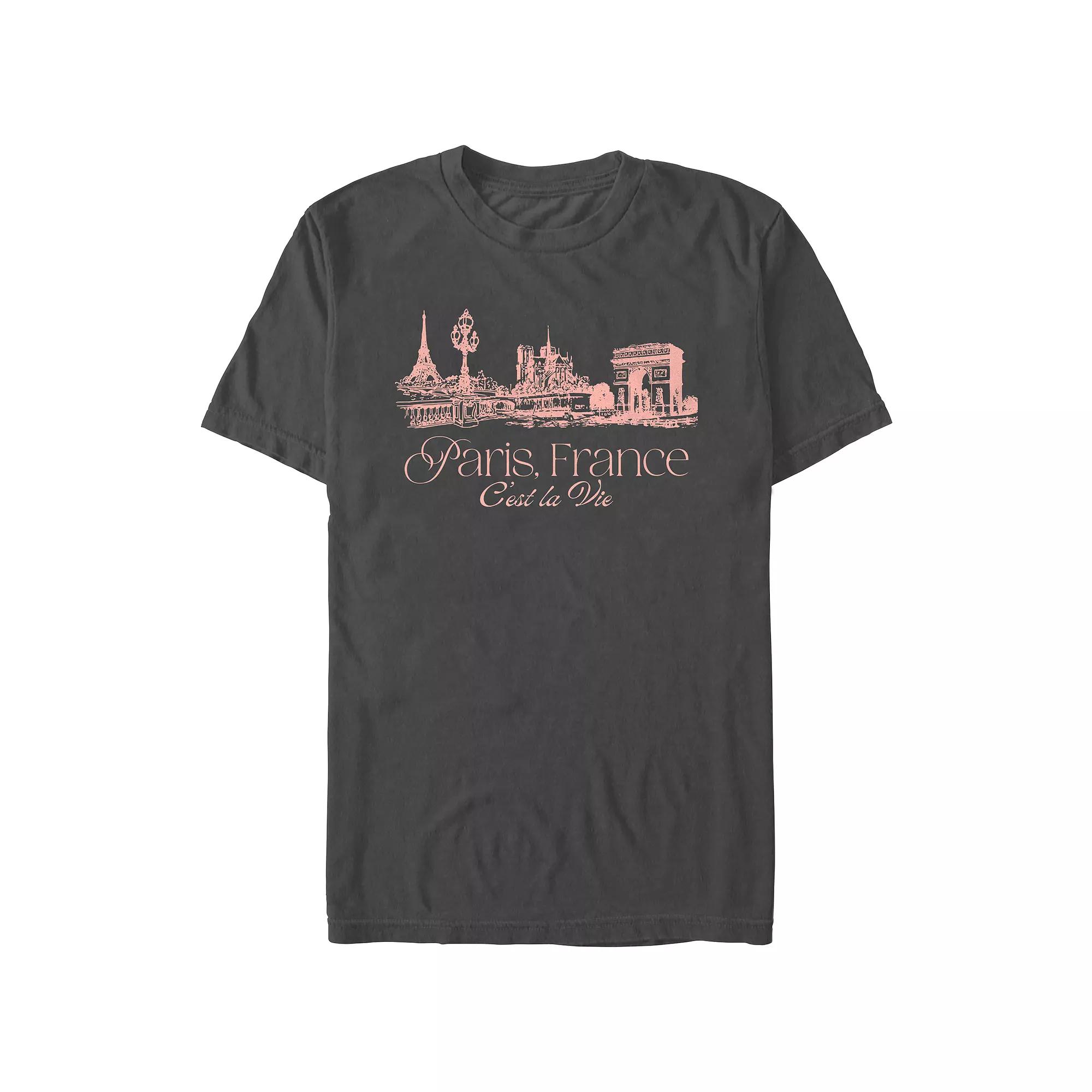 Men's Paris, France C'est La Vie Graphic Tee,  Product Image