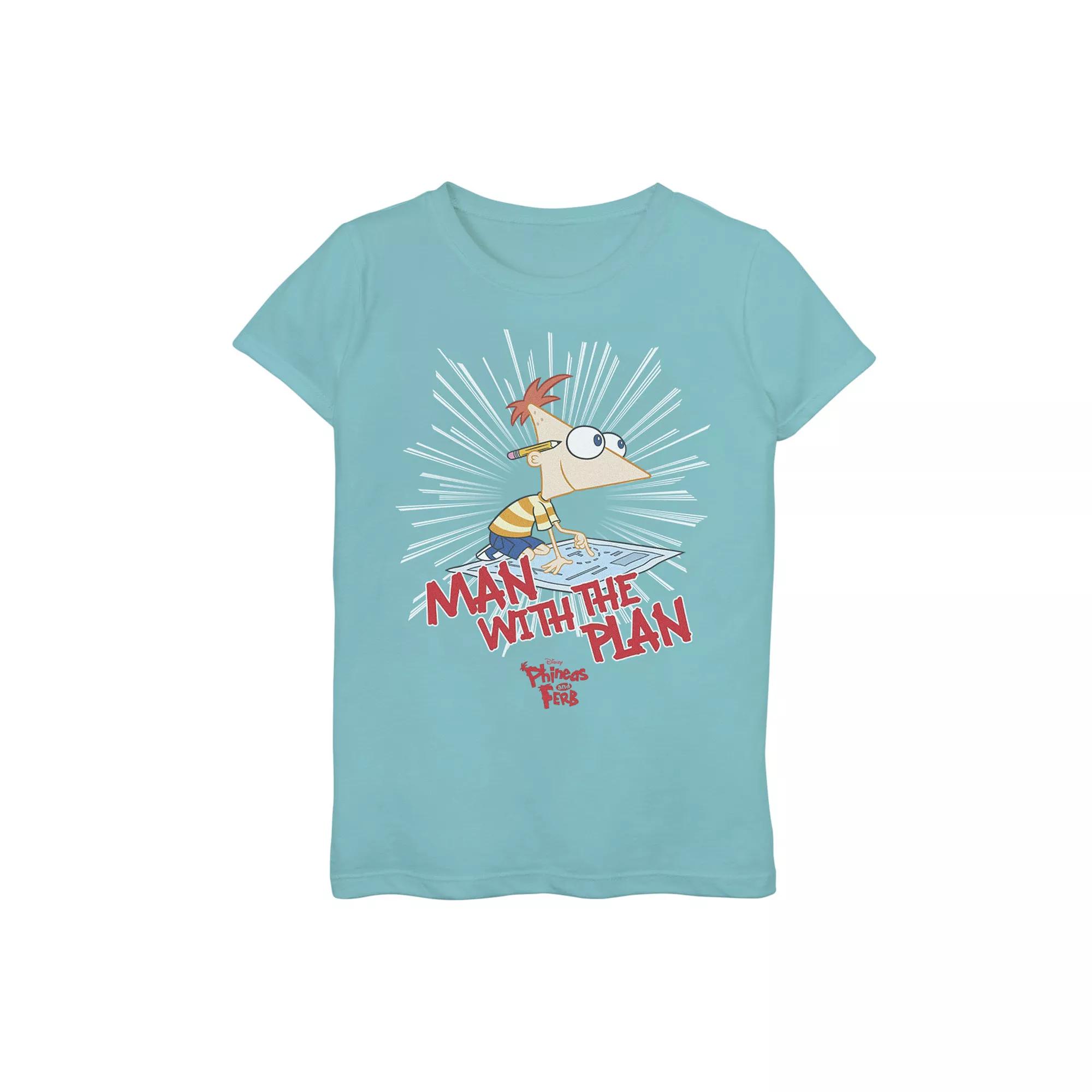 Disney's Phineas & Ferb Girls 7-16 The Plan Man Graphic Graphic Tee, Girl's,  Product Image