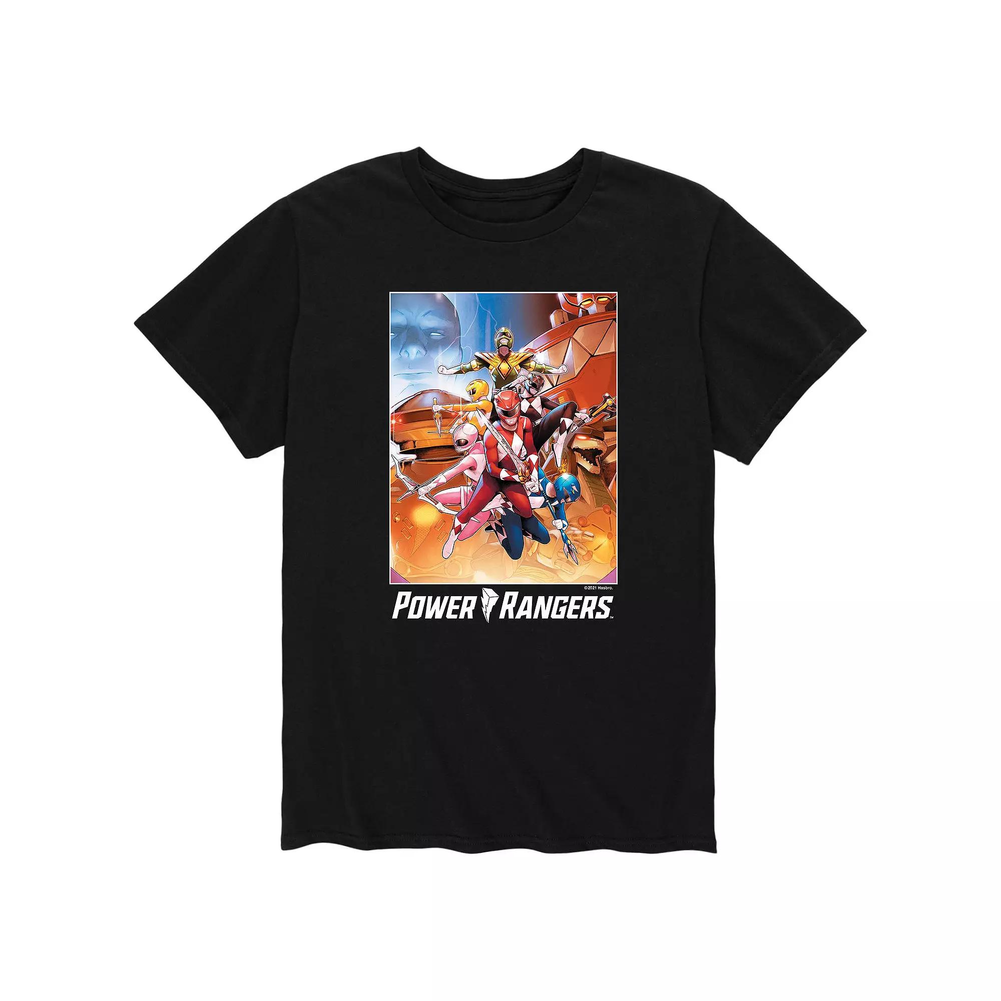 Men's Power Rangers Comic Cover Tee,  Product Image