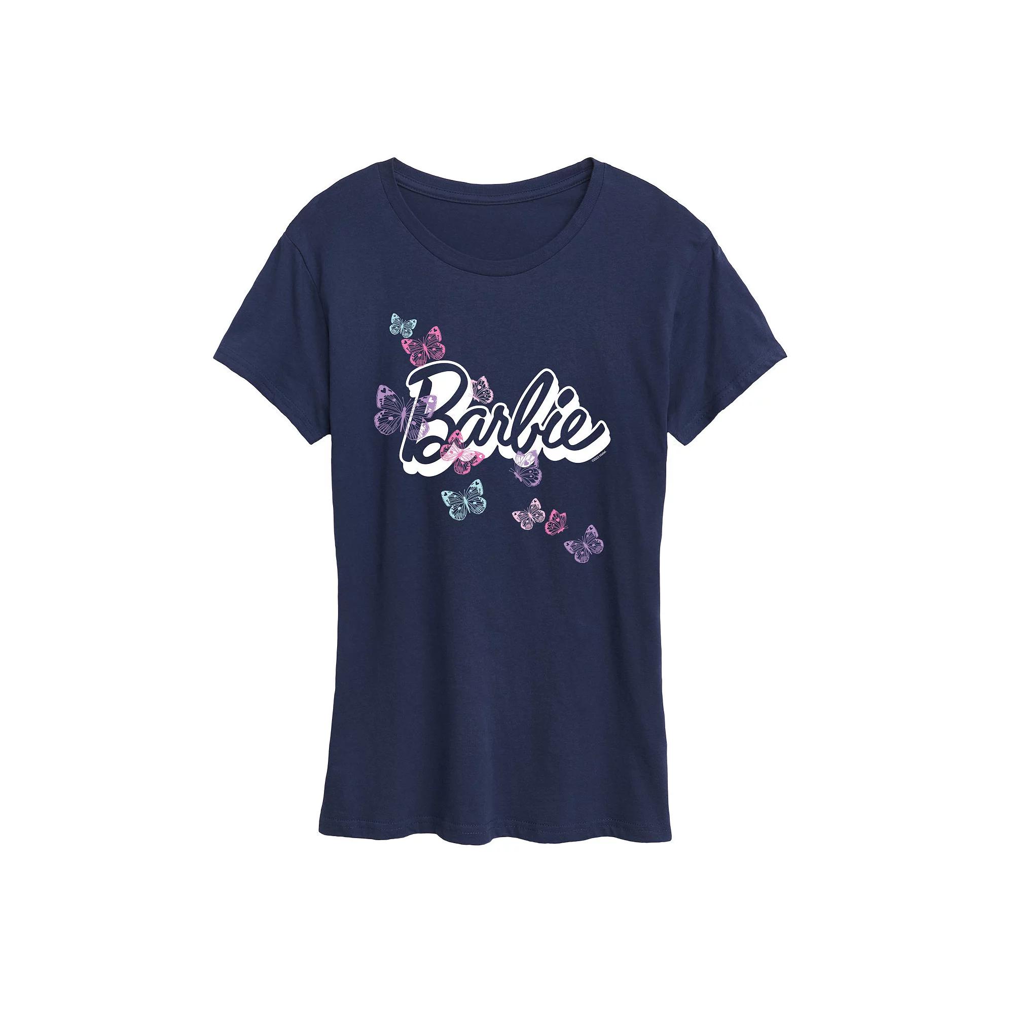 Women's Barbie® Butterfly Logo Graphic Tee, Girl's,  Product Image