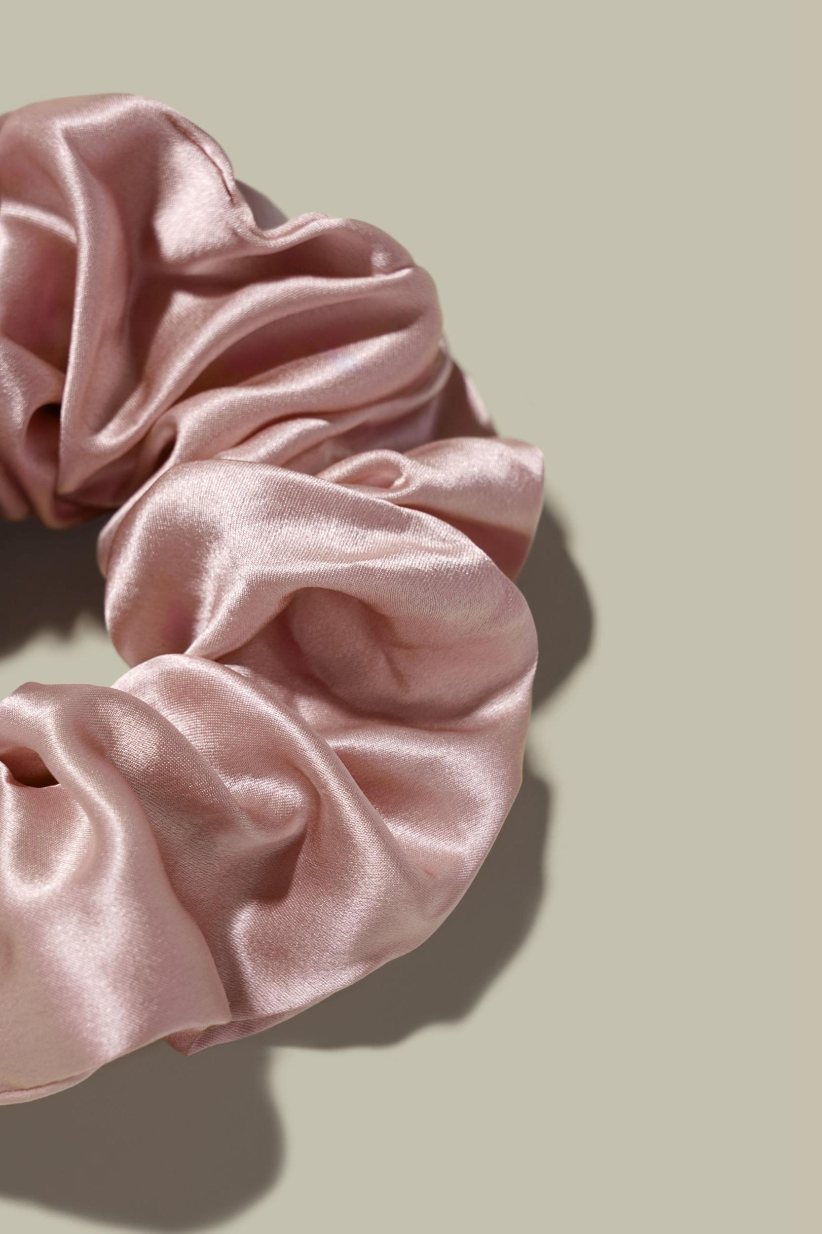 Large Classic Silk Scrunchies Set Product Image