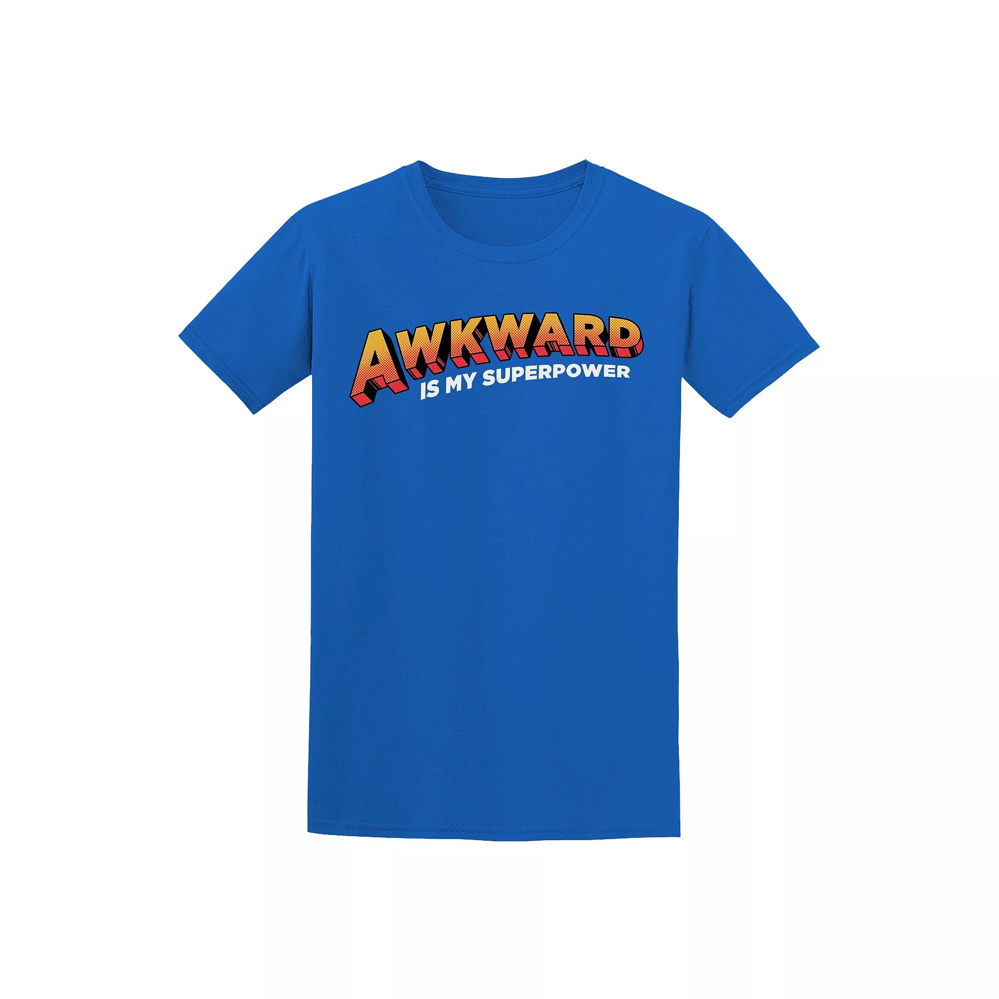 Men's COLAB89 by Threadless Awkward is My Tee, Size: Medium, Royal Product Image