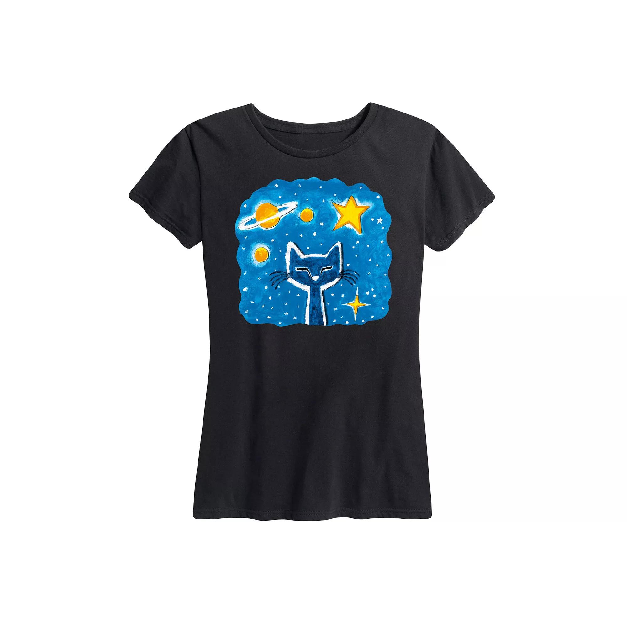 Women's Pete The Cat Imagination Space Dream Graphic Tee, Girl's,  Product Image