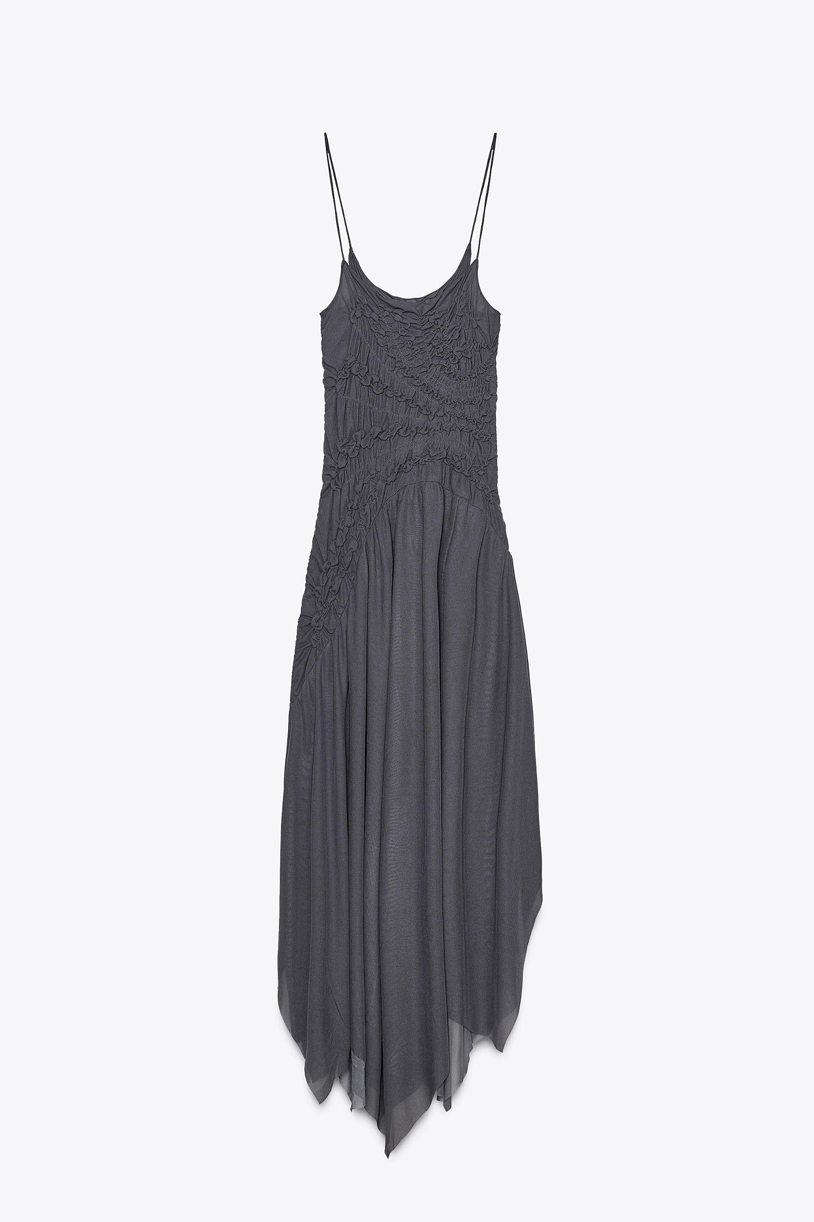 ASYMMETRICAL DRESS WITH RUCHING Product Image