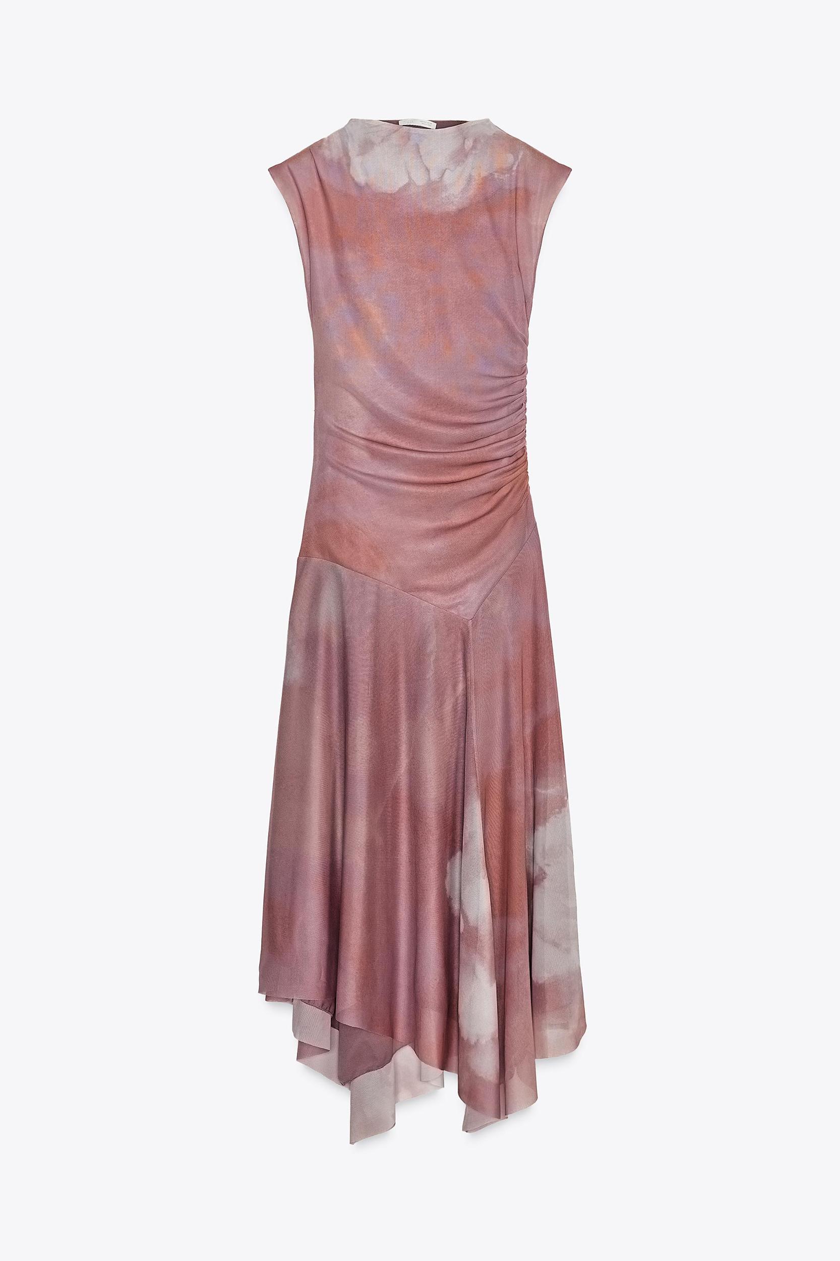 RUCHED TULLE DRESS Product Image