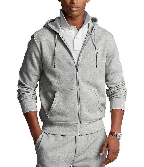 Polo Ralph Lauren Double-Knit Heathered Full-Zip Hoodie Product Image