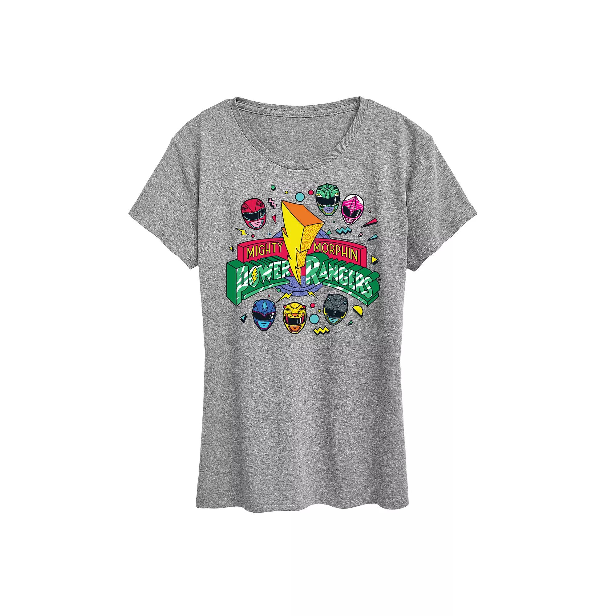 Women's Power Rangers 90s Logo Graphic Tee,  Product Image