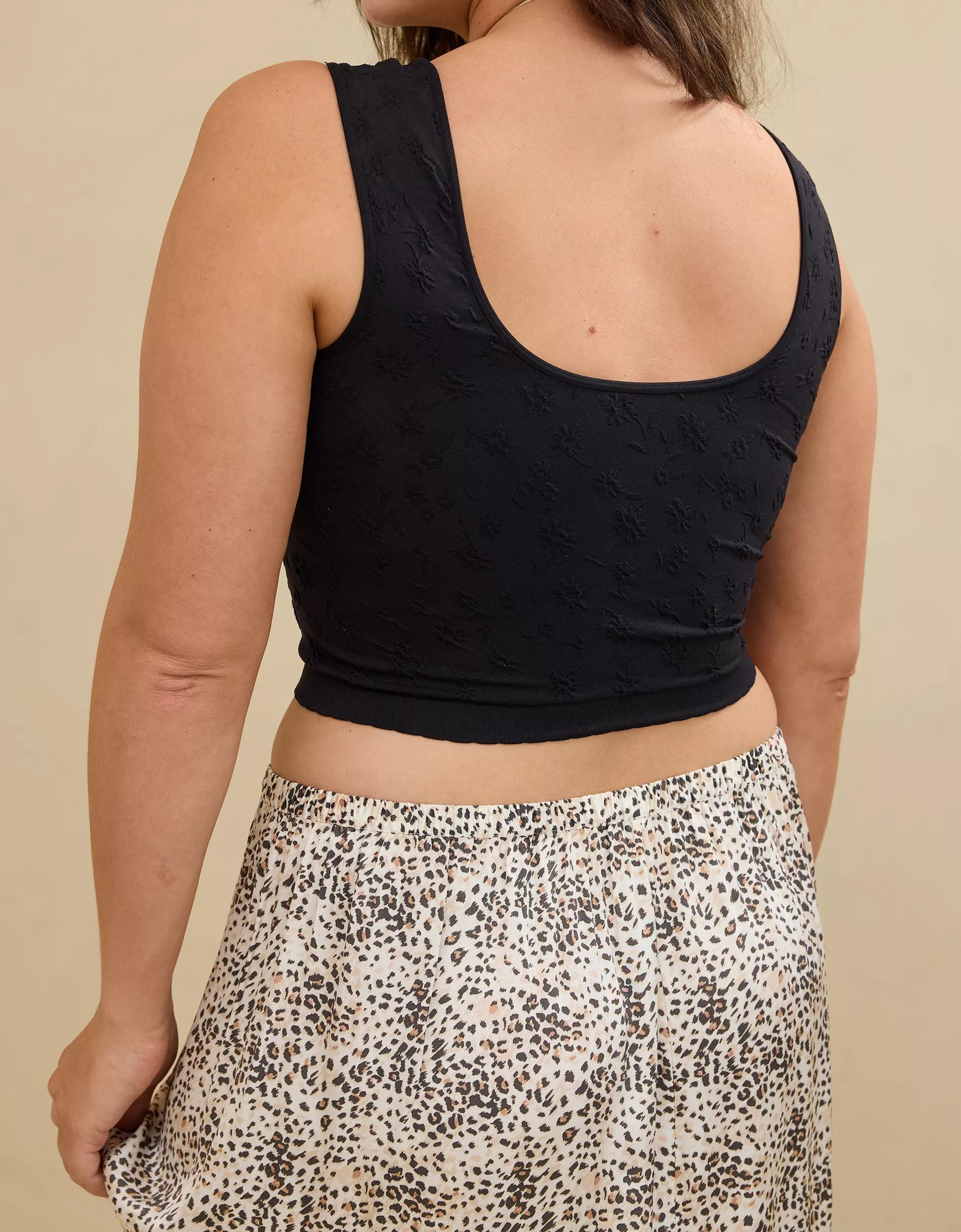 Superchill Seamless Floral Jacquard Bra Top Product Image