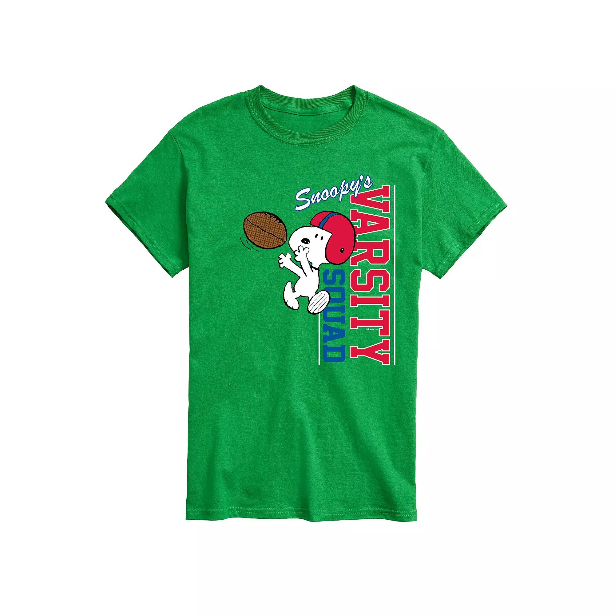 Big & Tall Peanuts Varsity Tee, Men's,  Product Image