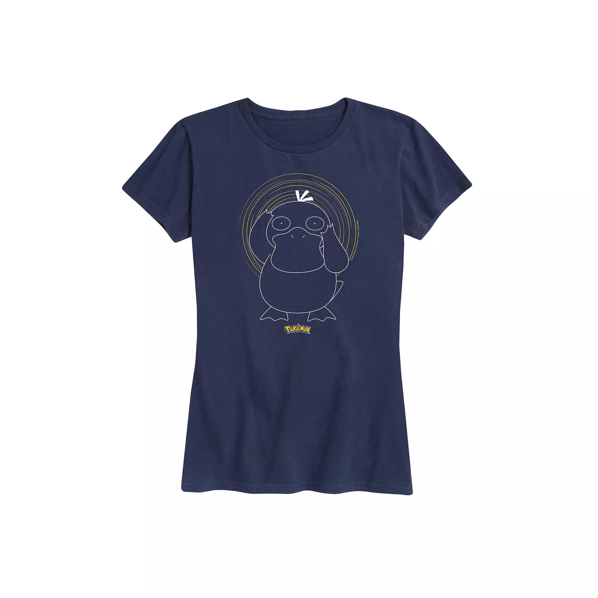 Women's Pokemon Psyduck Spiral Graphic Tee,  Product Image