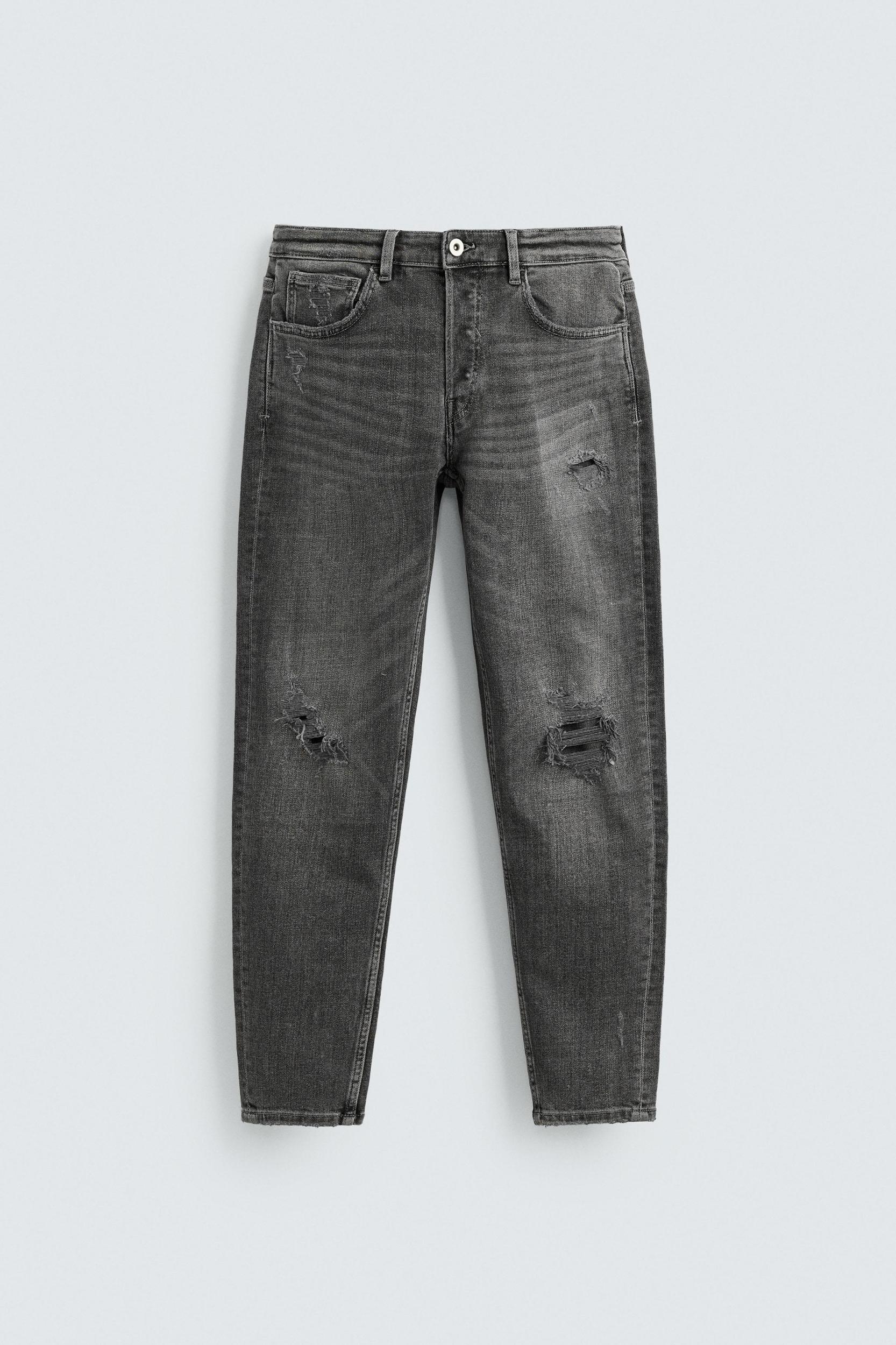 RIPPED SKINNY FIT JEANS Product Image
