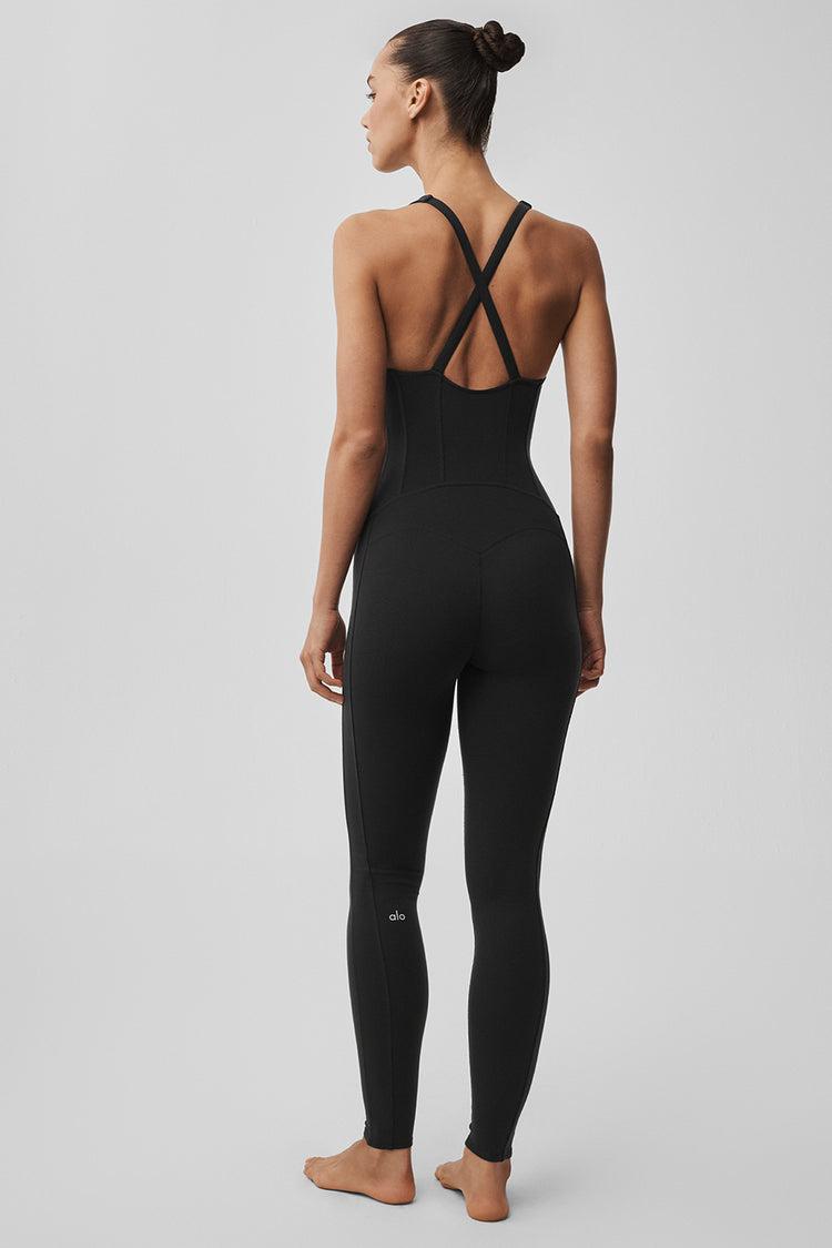 Airbrush Sparks Fly Corset Onesie - Black Product Image