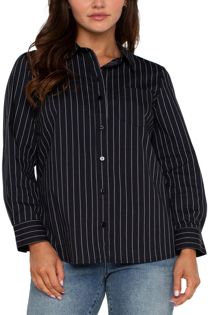 Long Slv Classic Fit Button Front Woven Shirt Product Image