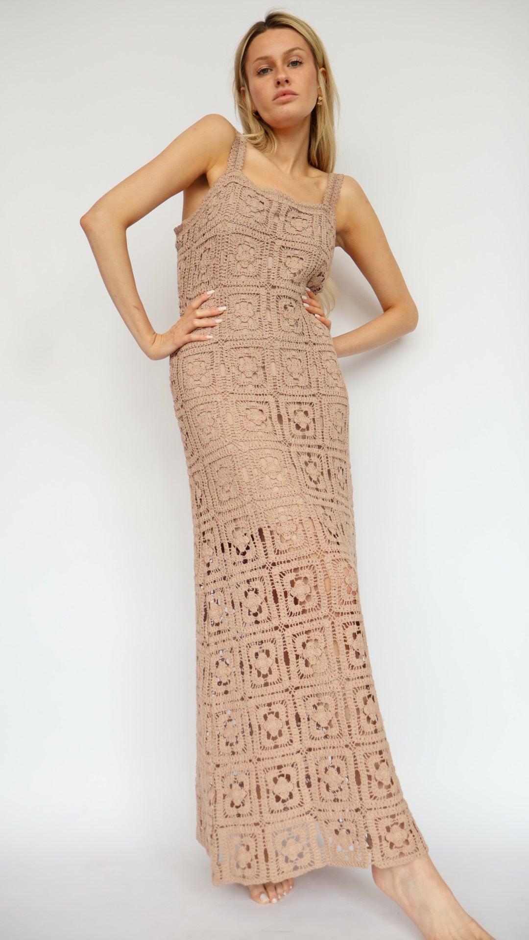 Crochet Maxi Tank Dress Product Image
