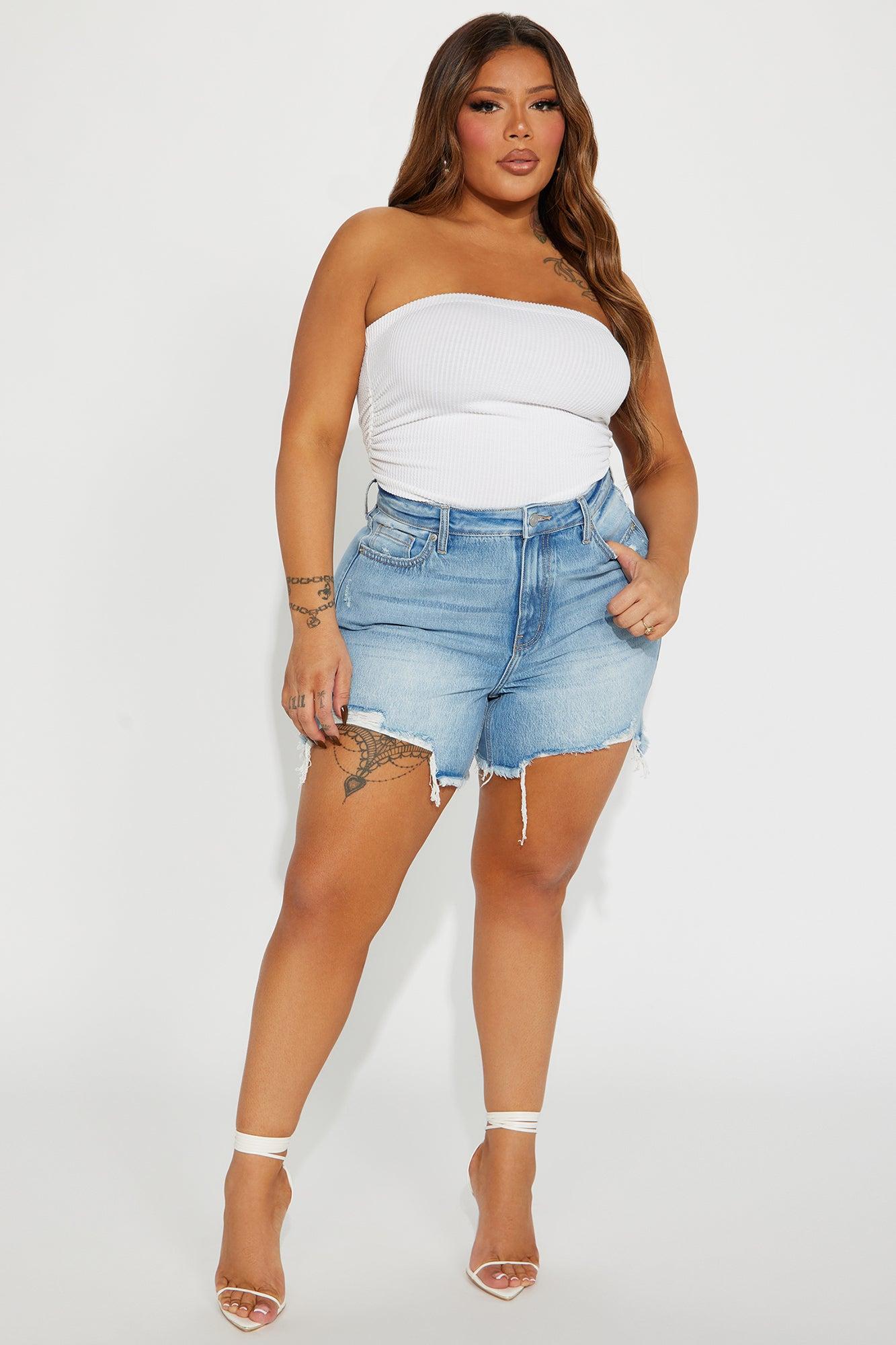 Rylin Ribbed Bodysuit - Ivory Product Image