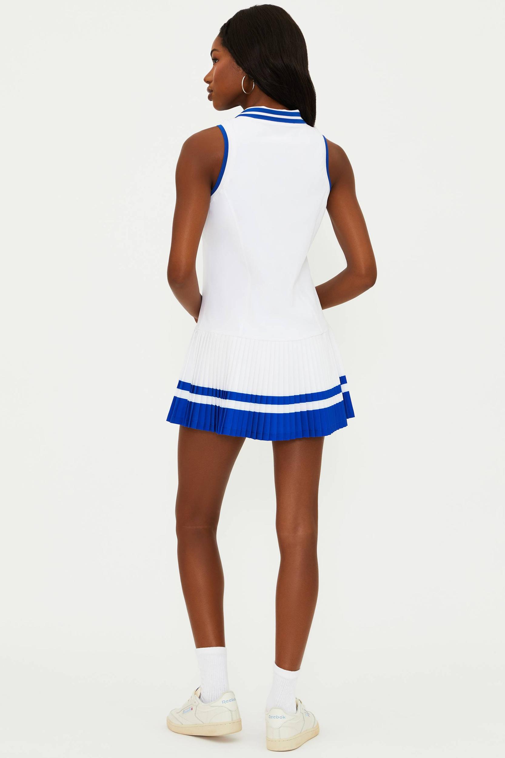 Bria Dress Riviera Azure White Product Image