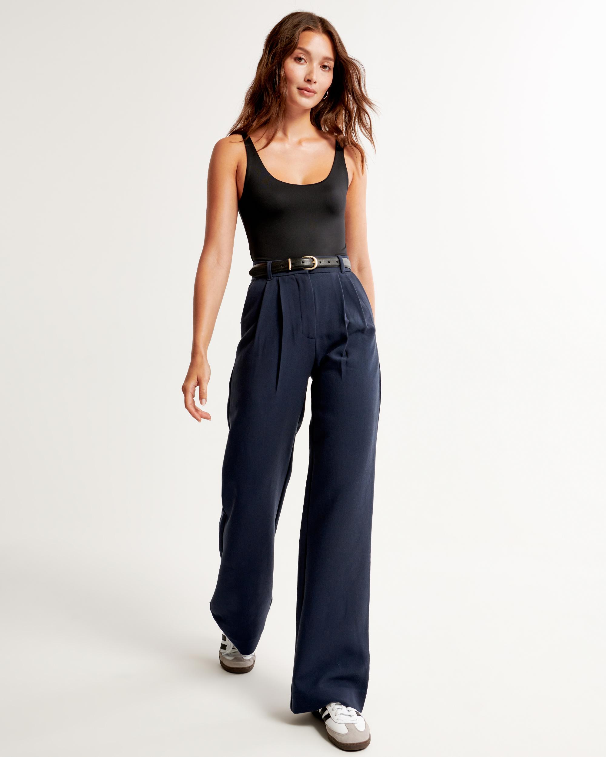 A&F Sloane Tailored Wide Leg Pant Product Image