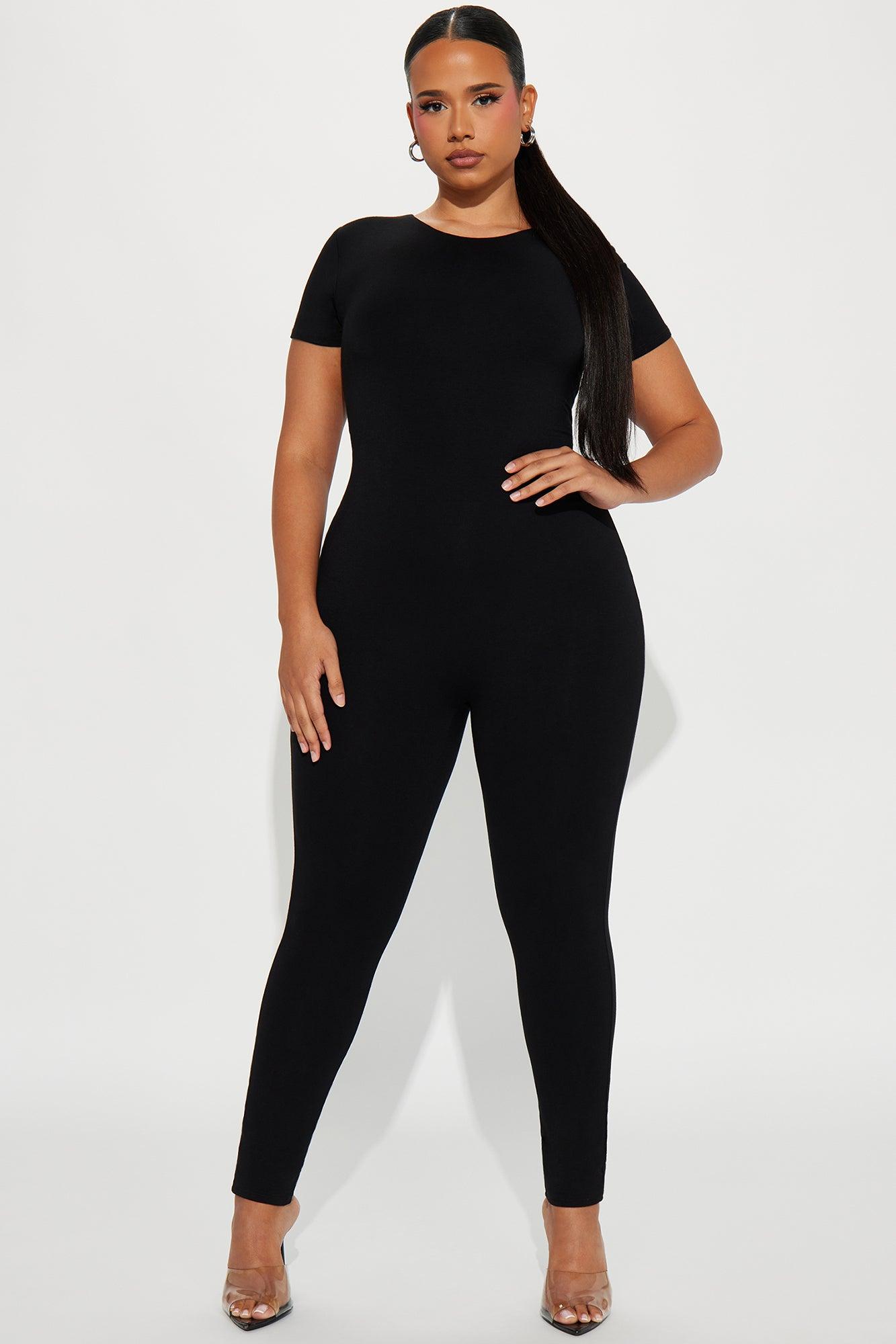 Bree Butter Snatched Jumpsuit  - Black Product Image