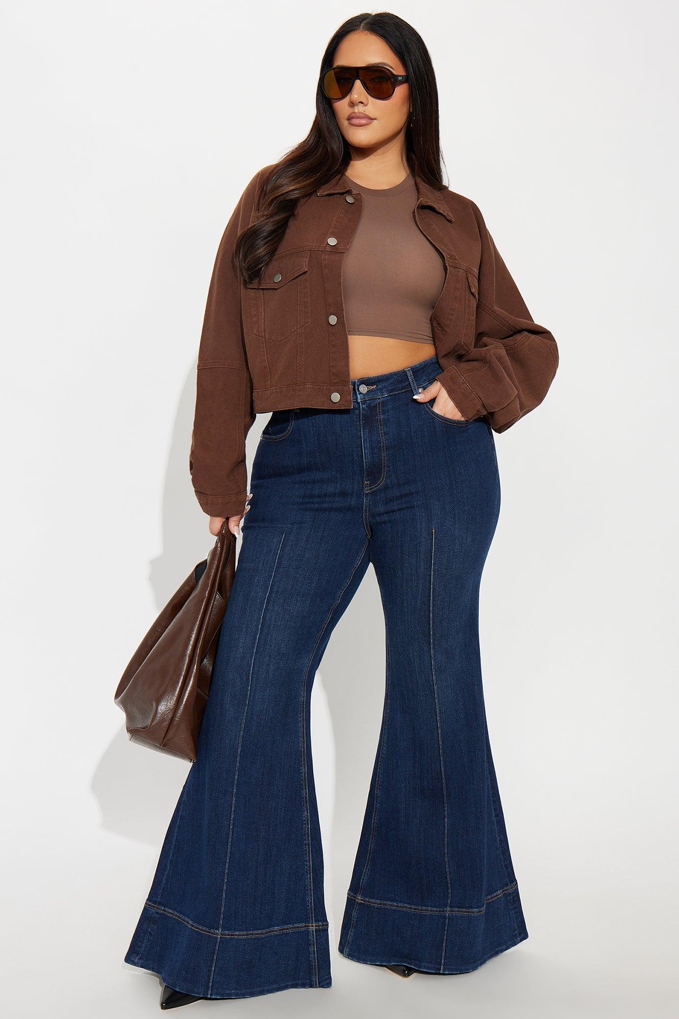 Keep It Real Extreme Flare Jeans - Dark Wash Female Product Image