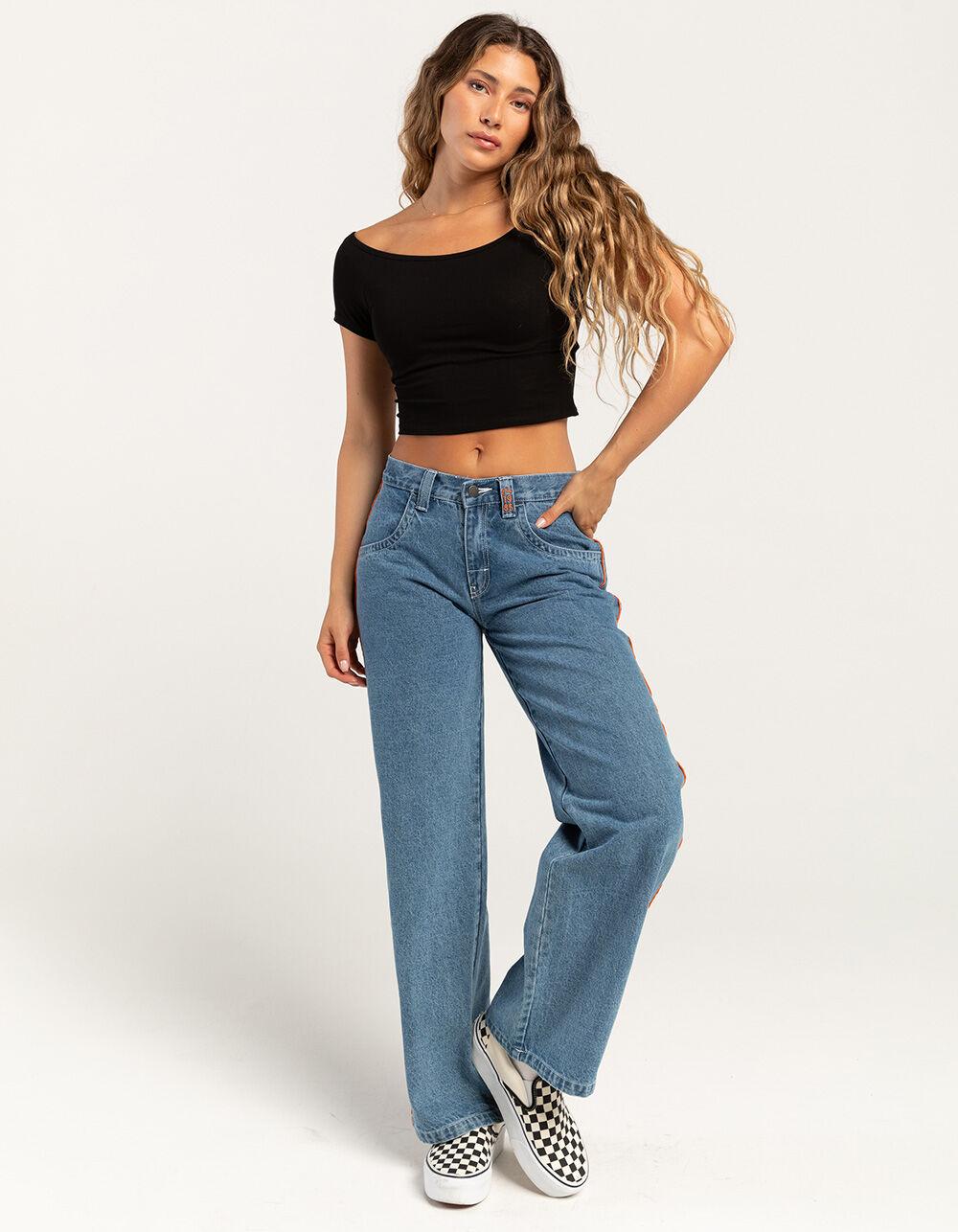 TILLYS Off The Shoulder Womens Tee - BLACK Product Image