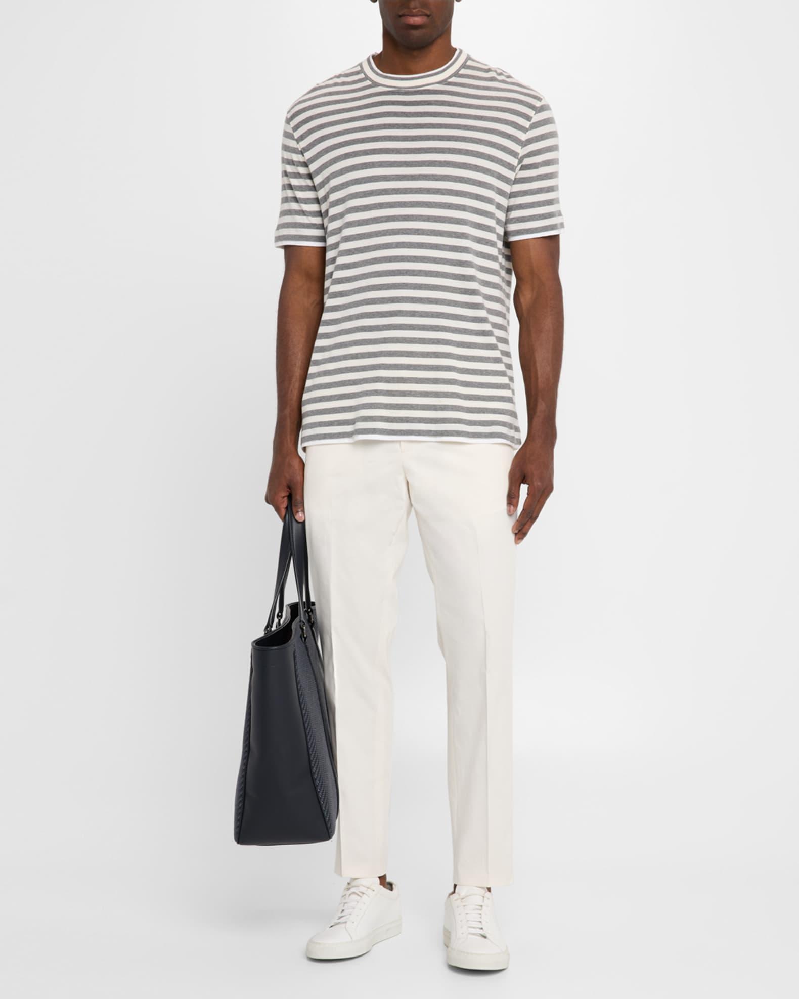 Men's Kaiton Stretch Cotton-Silk Trousers Product Image