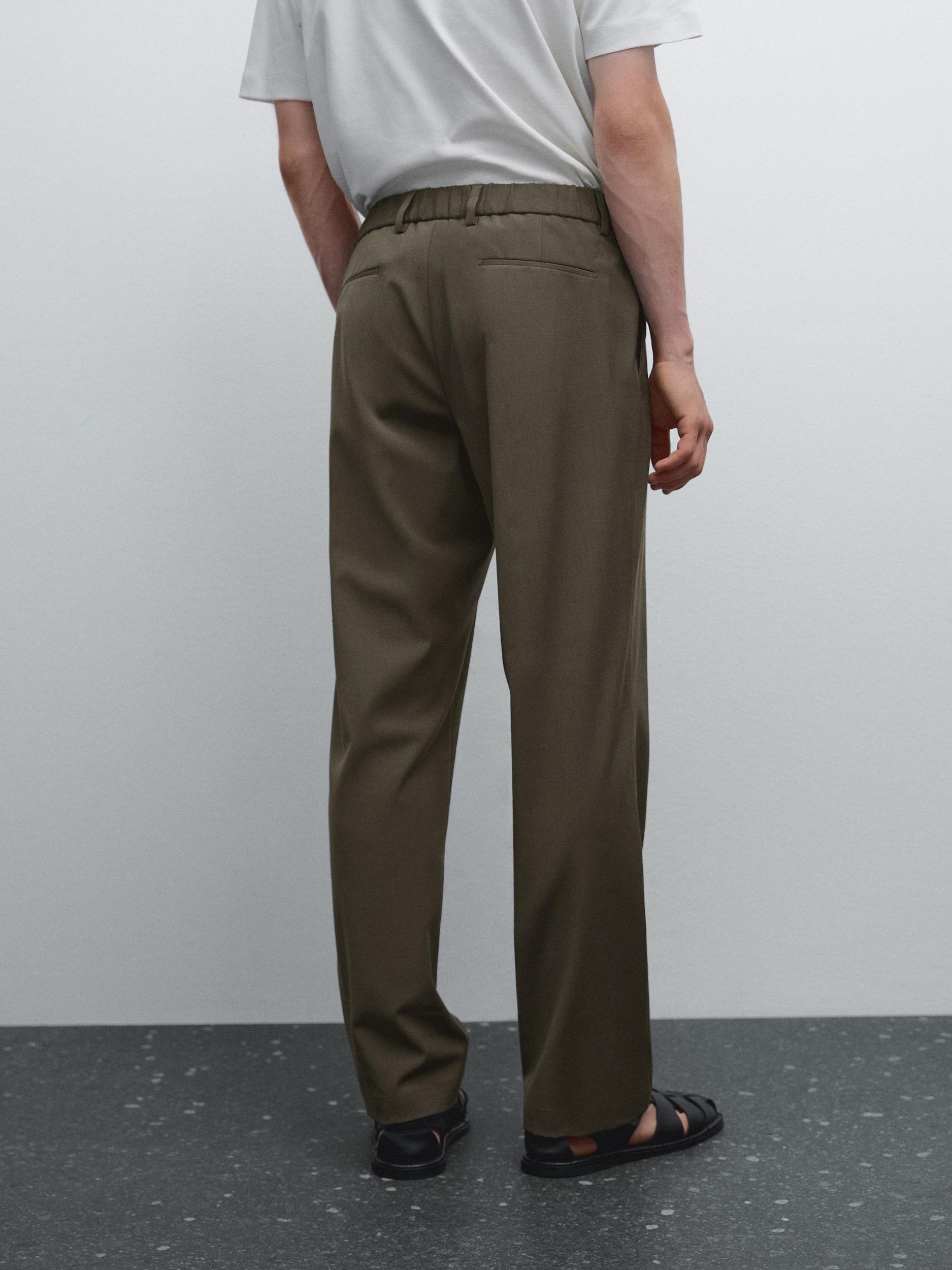Total look wool blend trousers Product Image