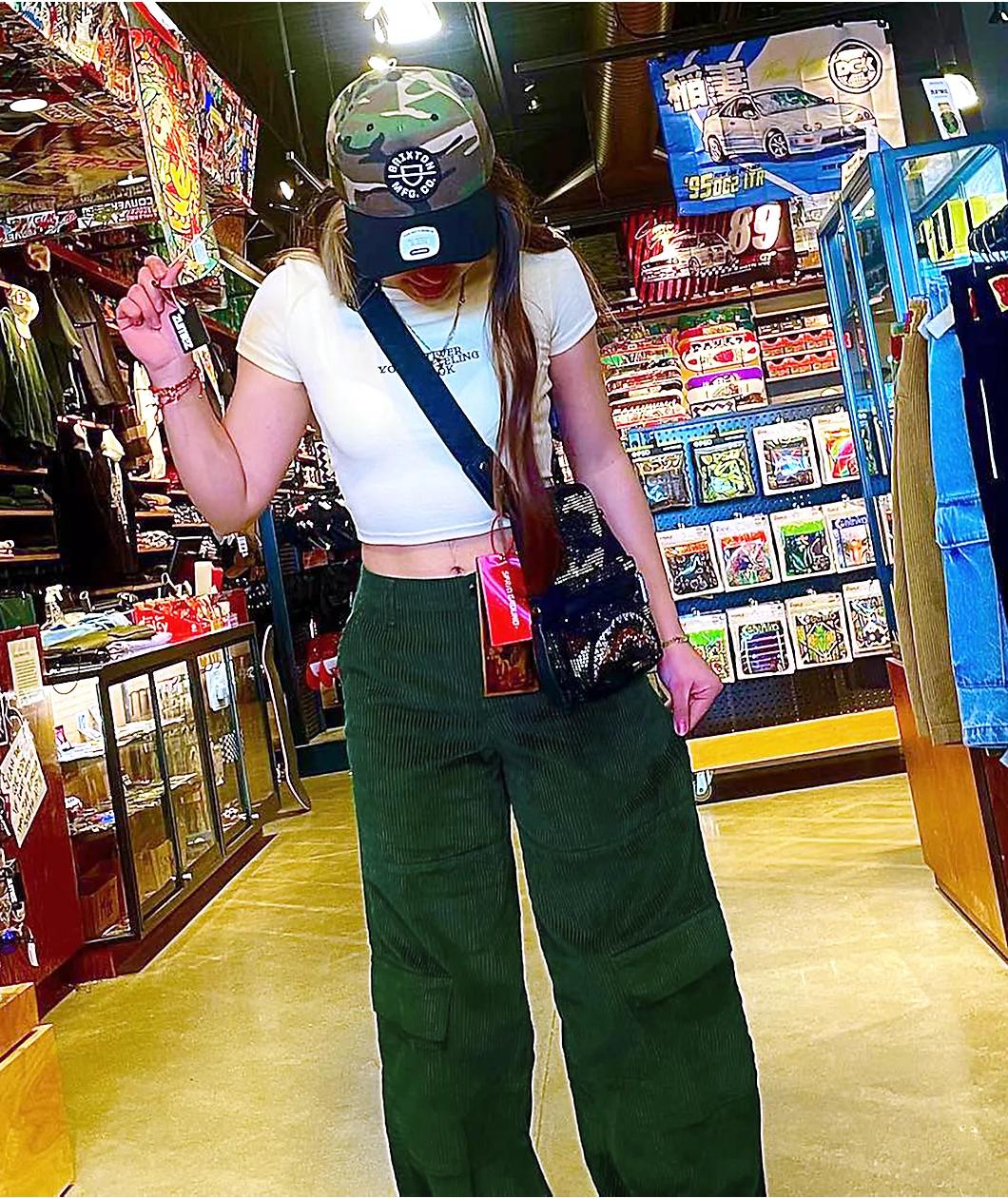 Empyre Darian Hunter Green Cargo Corduroy Skate Pants Product Image