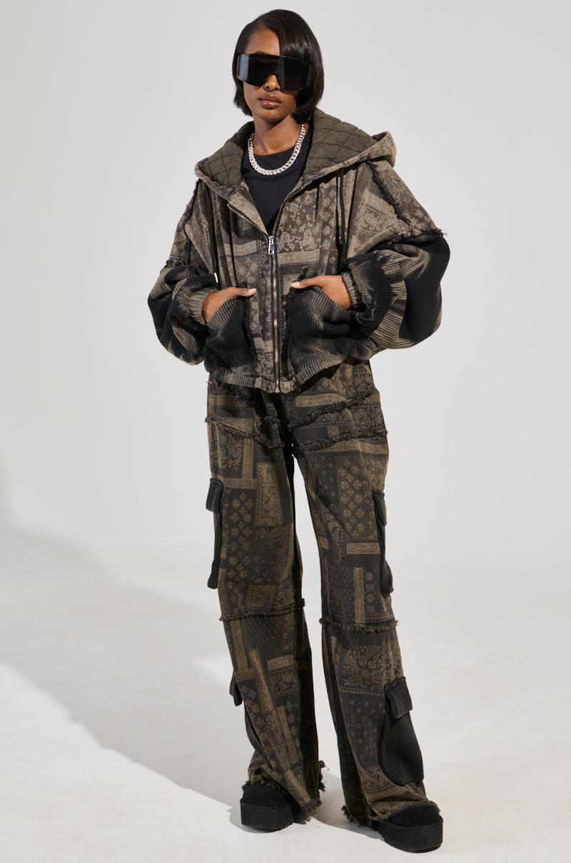 PHOENIX BLEACH WASHED CARGO PANTS Product Image