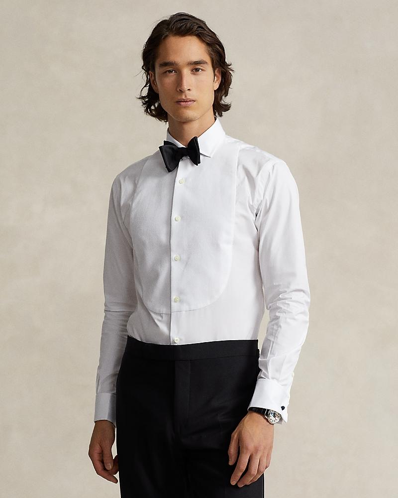 Polo Ralph Lauren Poplin Custom Fit Tuxedo Shirt Product Image