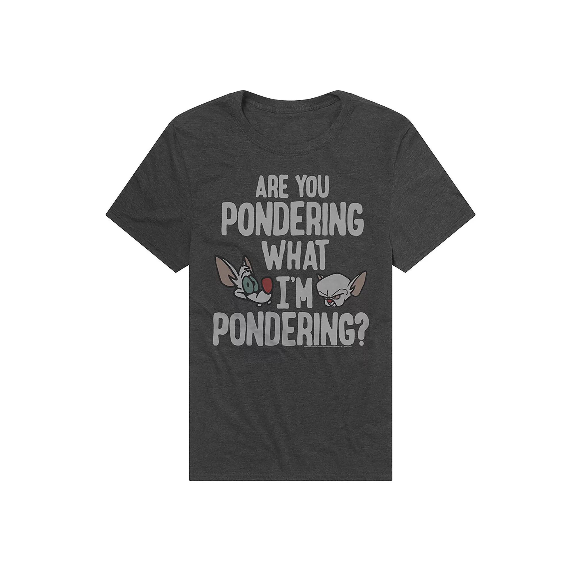 Men's Pinky And The Brain Are You Pondering What I'm Pondering Graphic Tee,  Product Image