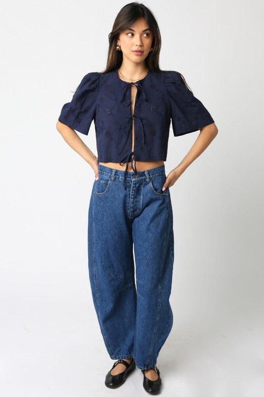 Ciera Tie Front Top Product Image