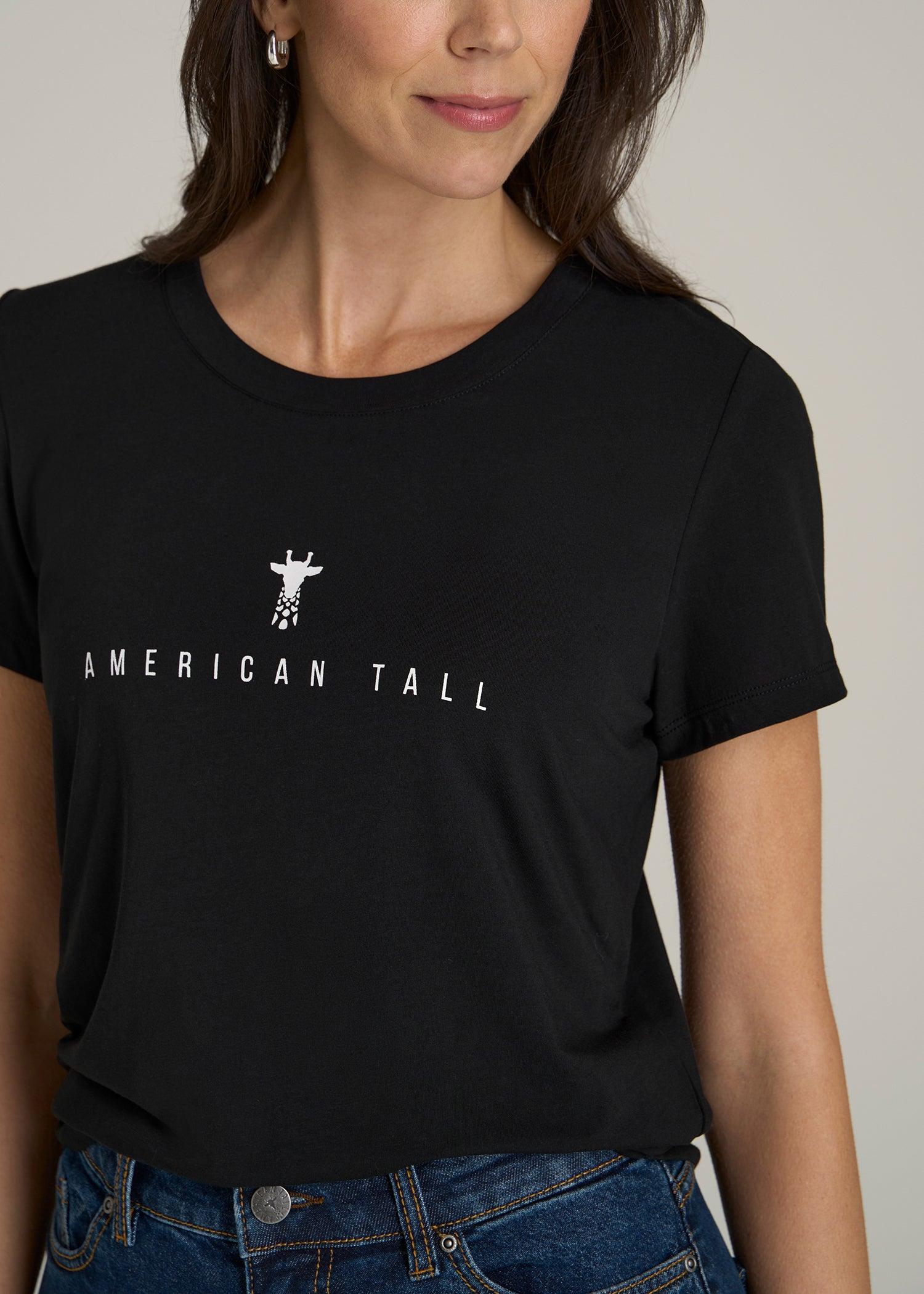 Regular Corporate Logo Tee for Women in Black Female Product Image