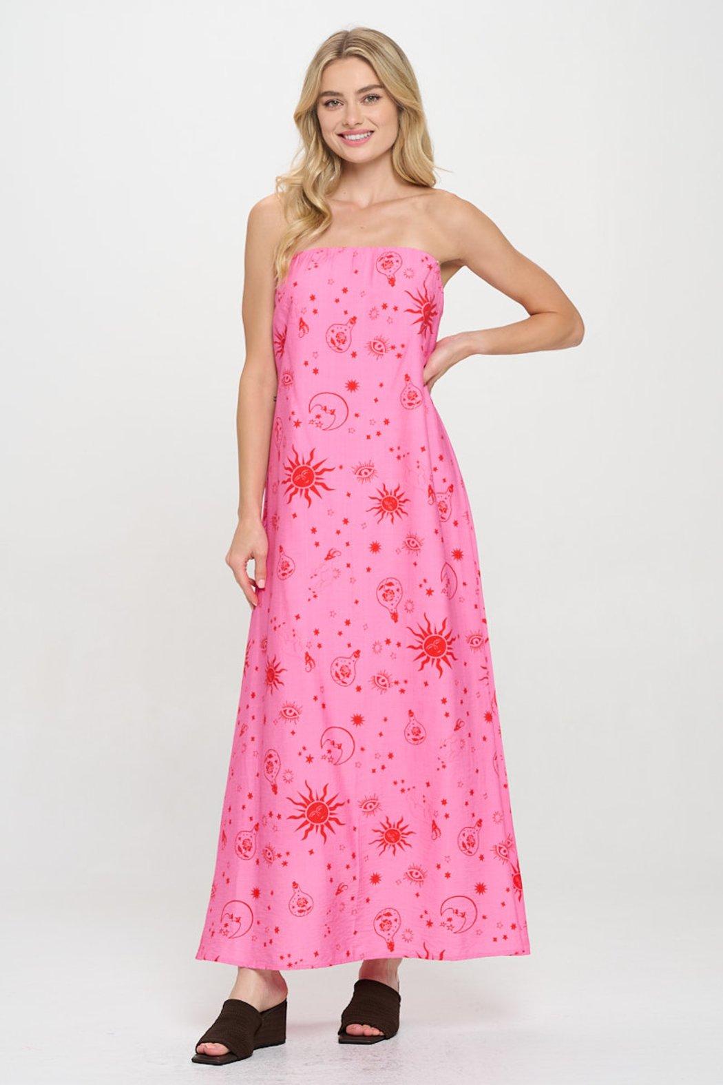 Cosmic Reverie Tube Maxi Dress Product Image