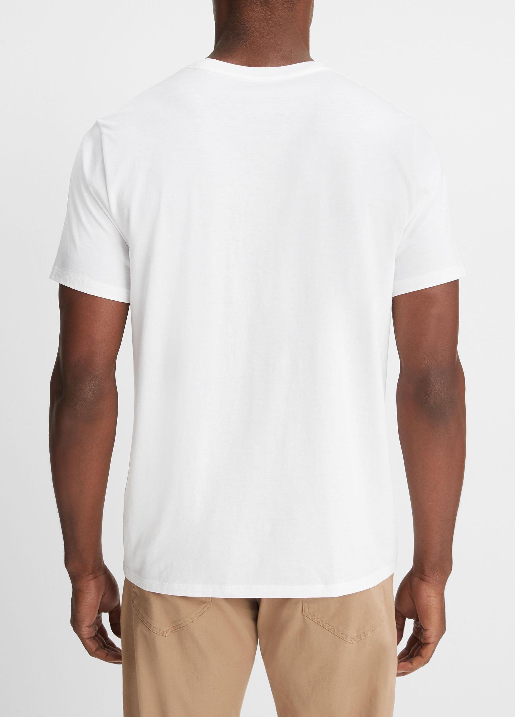 Pima Cotton V-Neck T-Shirt Product Image