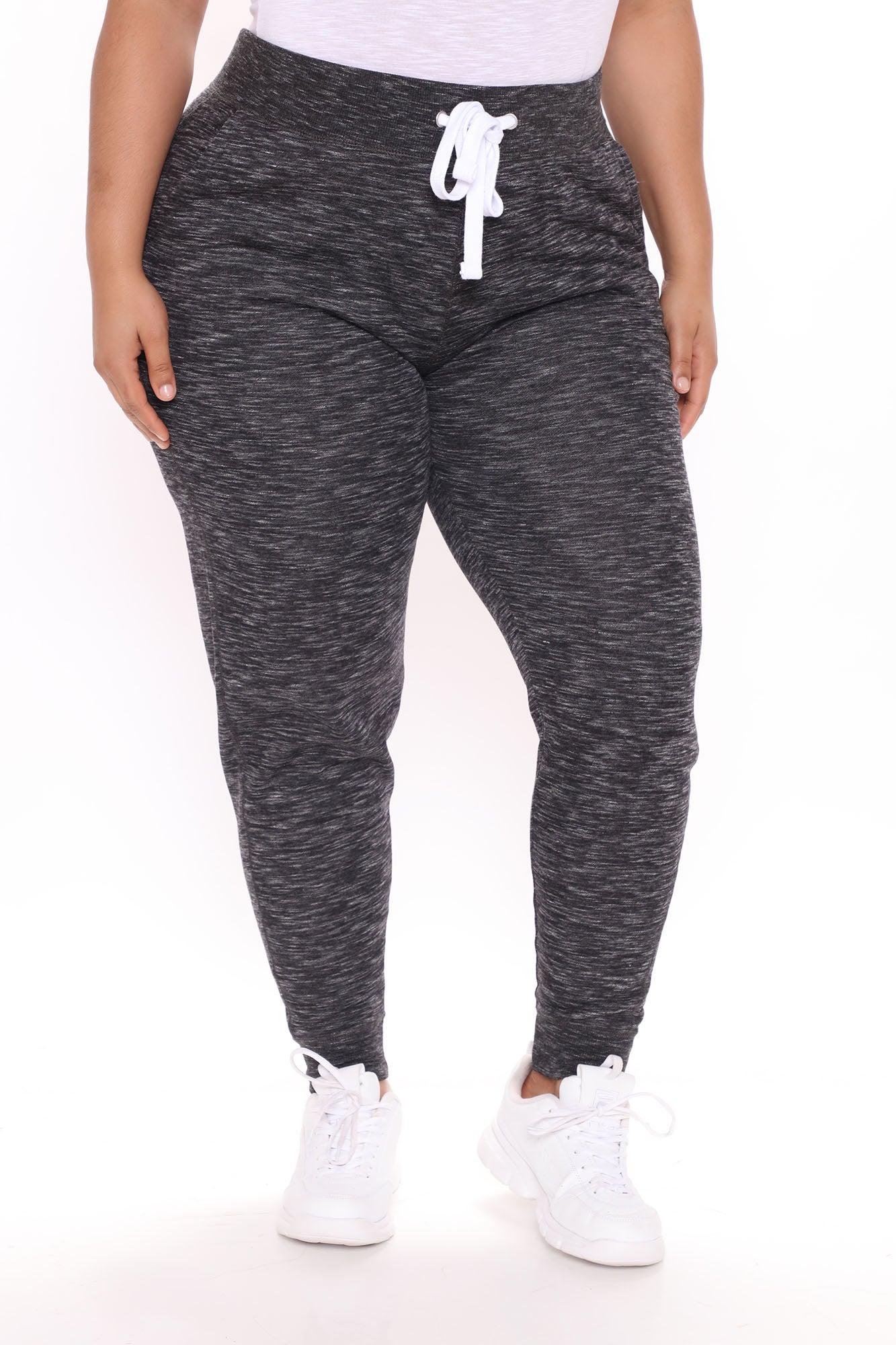 Relaxed Vibe Joggers - Marled Black Product Image