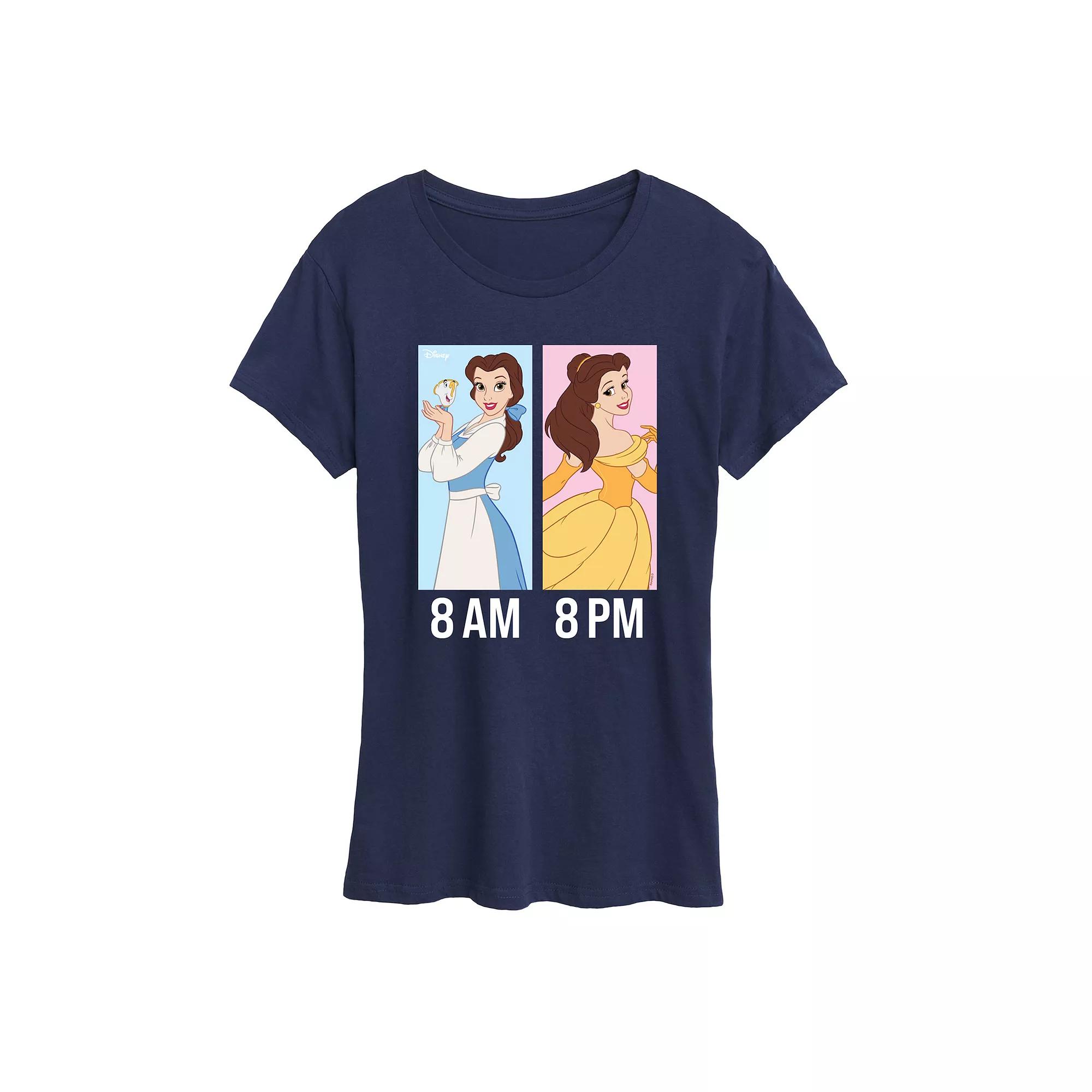 Disney Princess Belle Women's AM to PM Graphic Tee,  Product Image