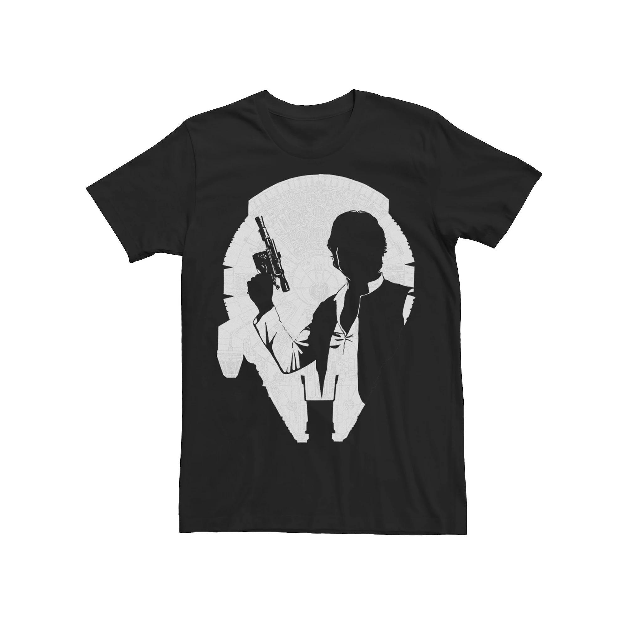 Men's Star Wars Han Silhouette Falcon Graphic Tee,  Product Image