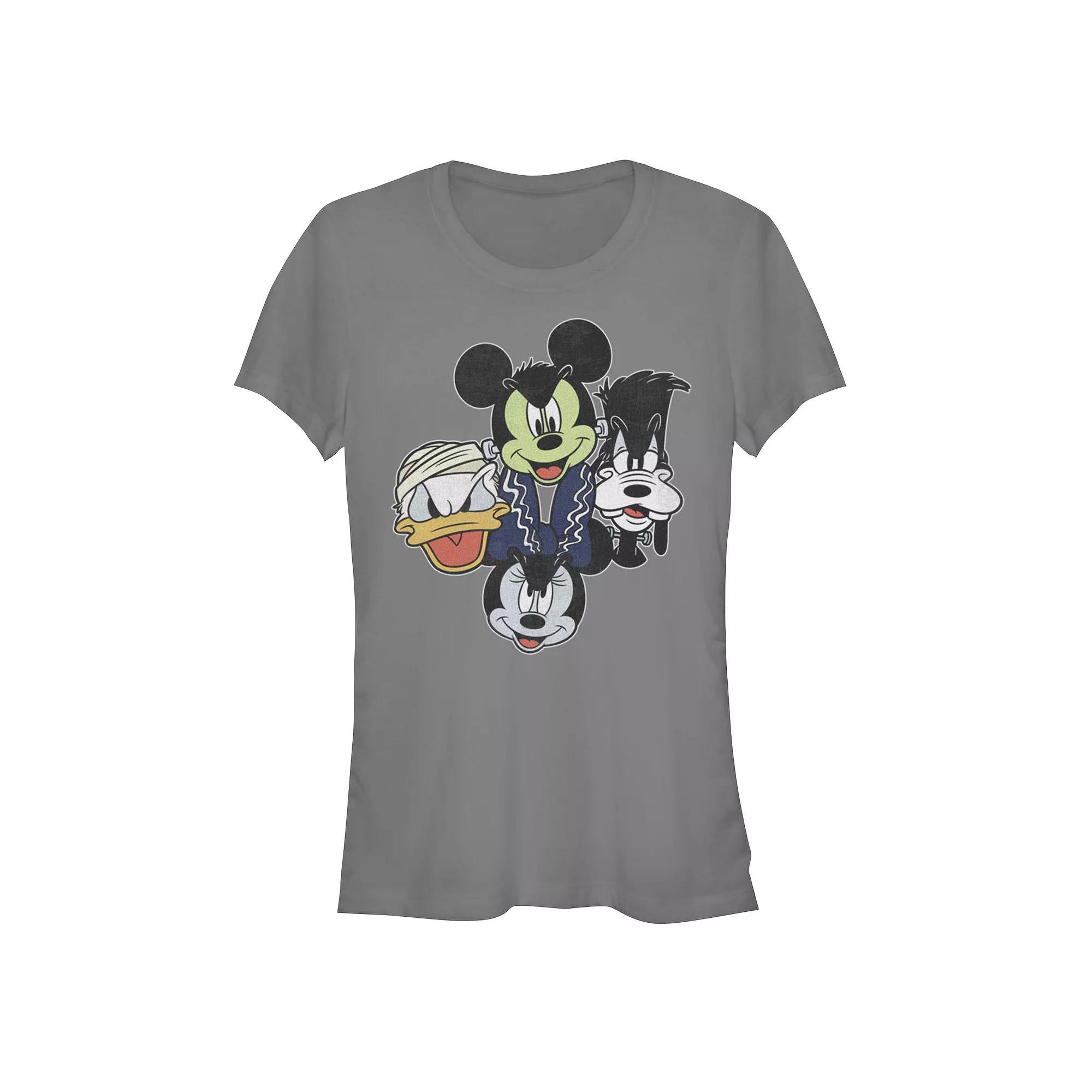 Disney's Mickey and Friends Juniors' Halloween Heads Graphic Tee, Women's,  Product Image