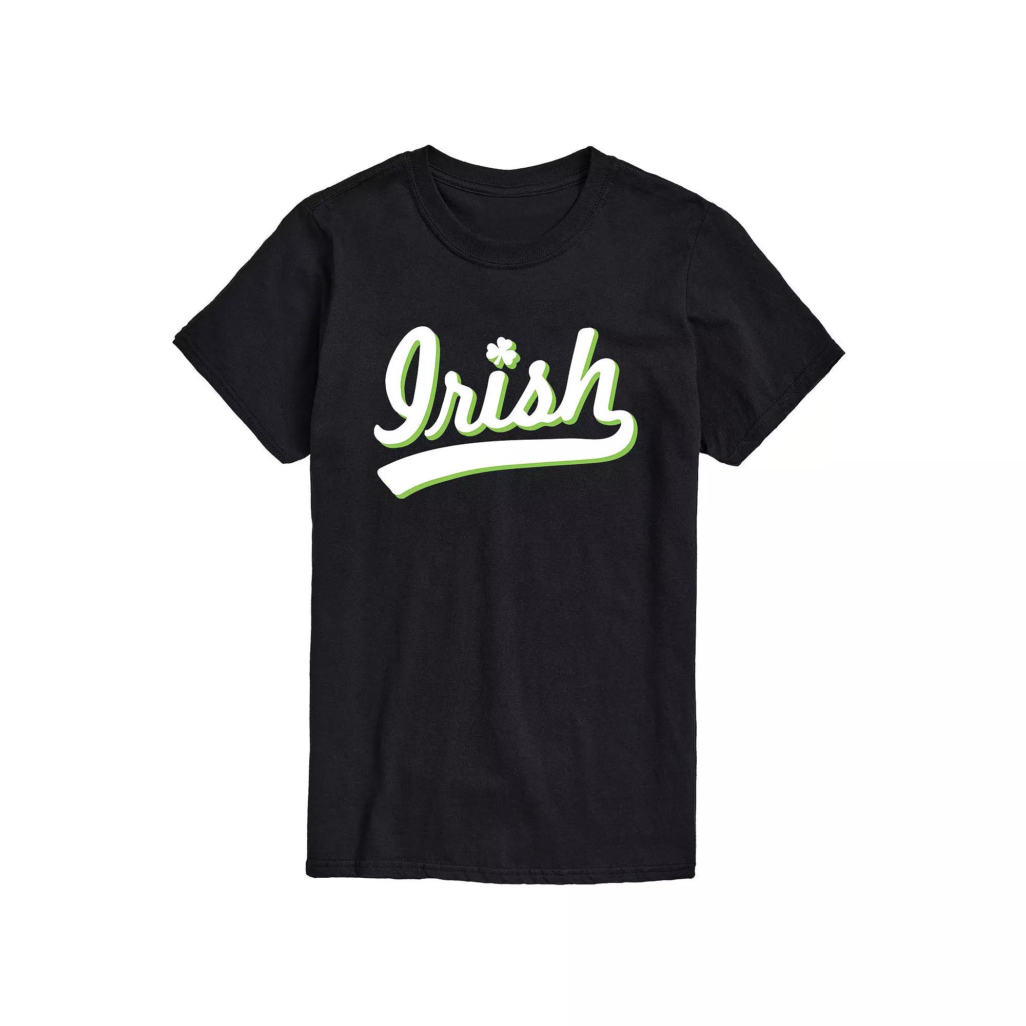 Big & Tall Irish Script Tee, Men's,  Product Image