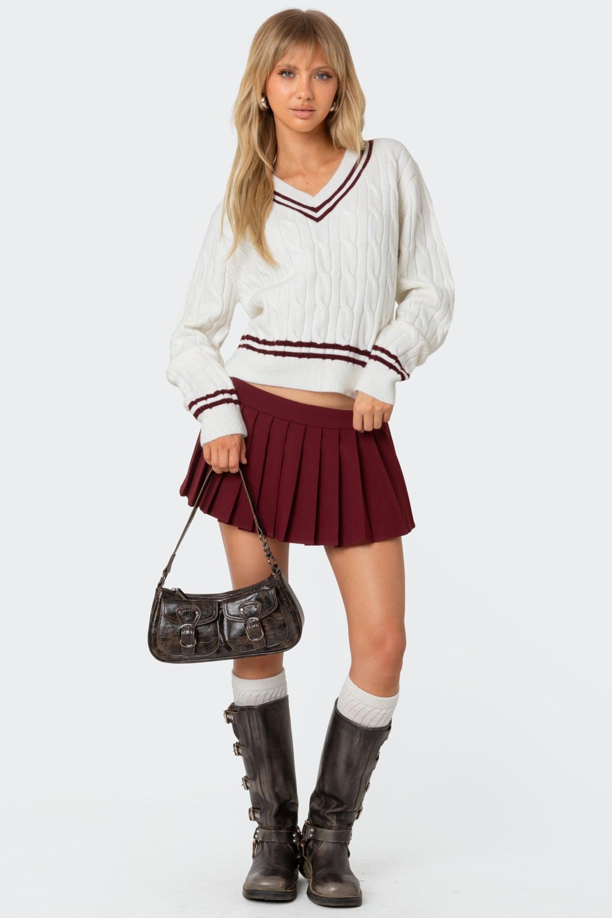 Kristen Pleated Mini Skort Product Image