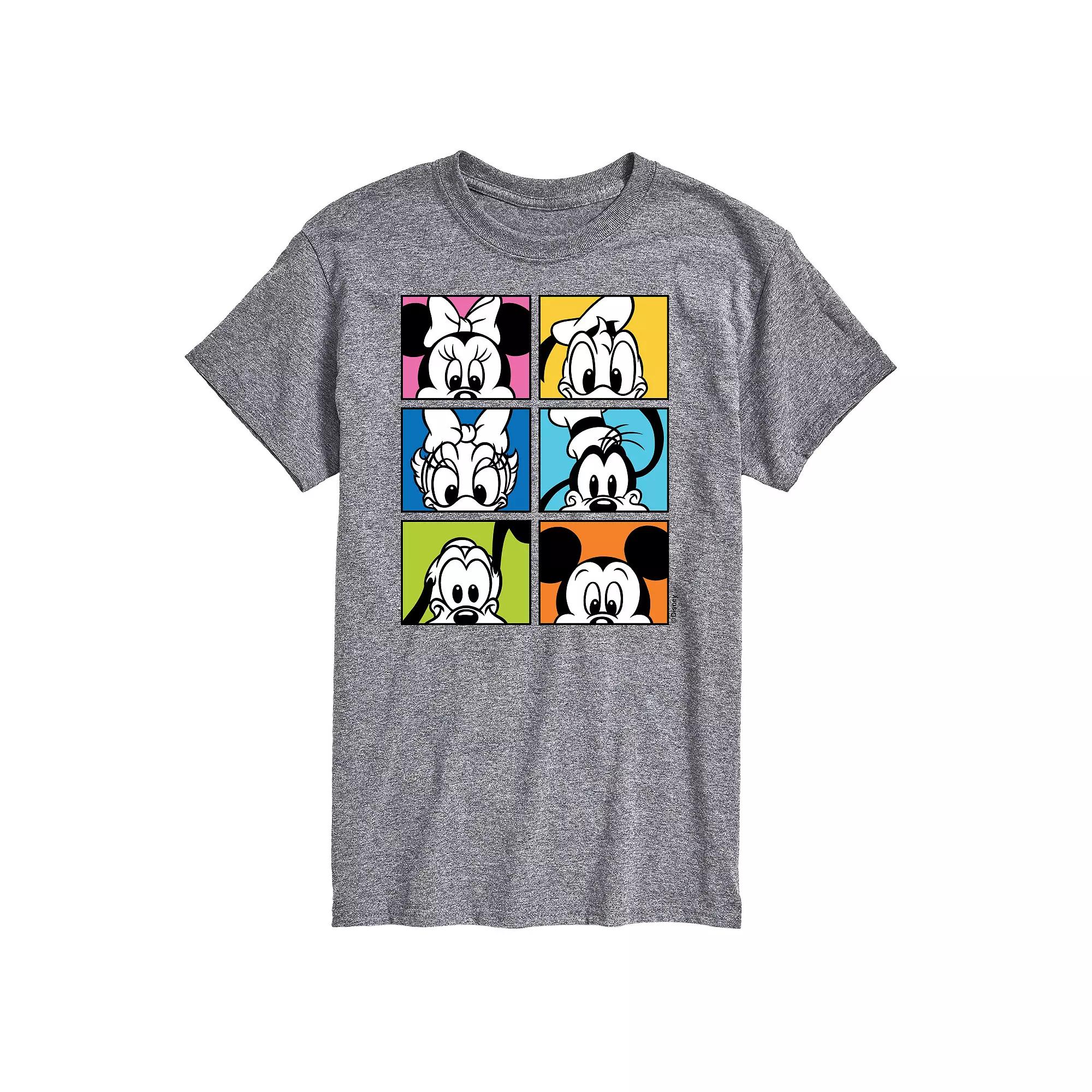 Disney's Mickey Mouse Men's Friends Grid Graphic Tee,  Product Image
