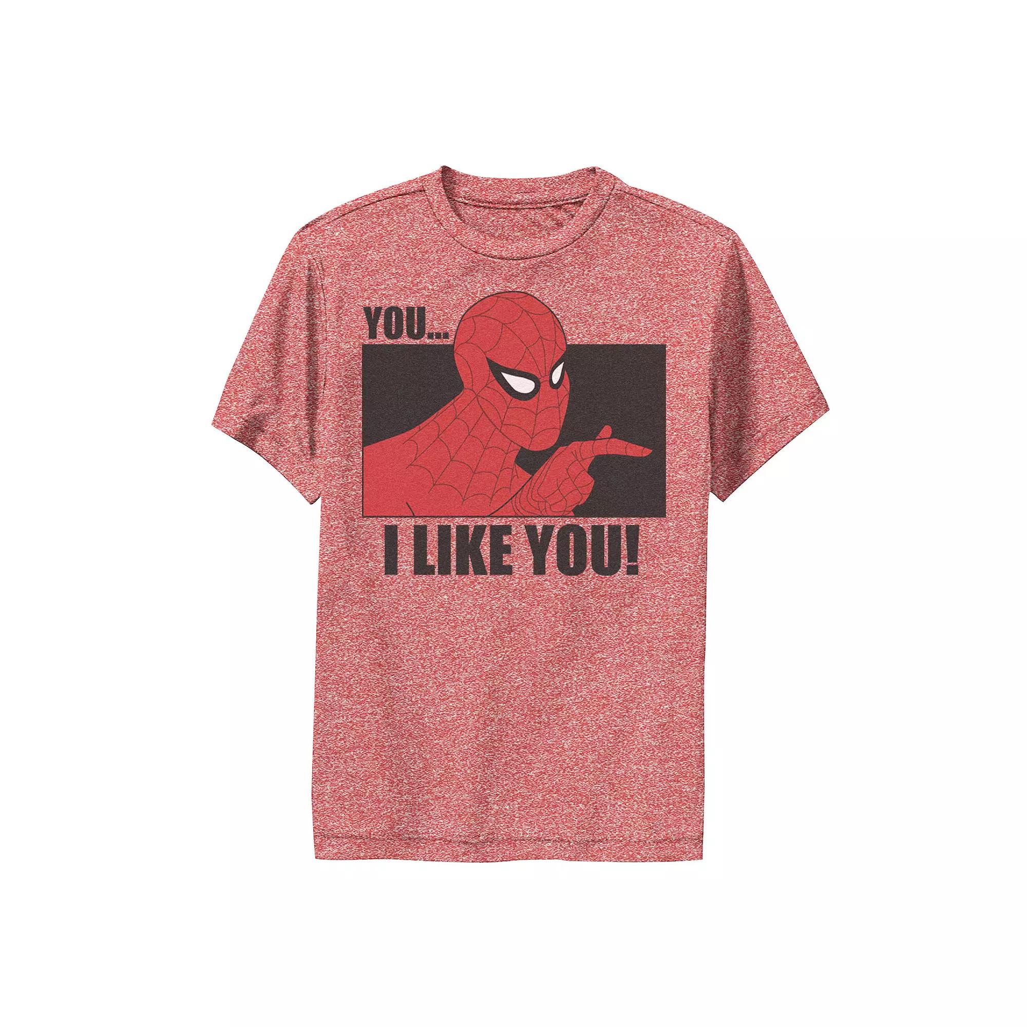 Boys 8-20 Marvel Spider-Man You... I Like You! Vintage Portrait Panel Performance Graphic Tee, Boy's,  Product Image