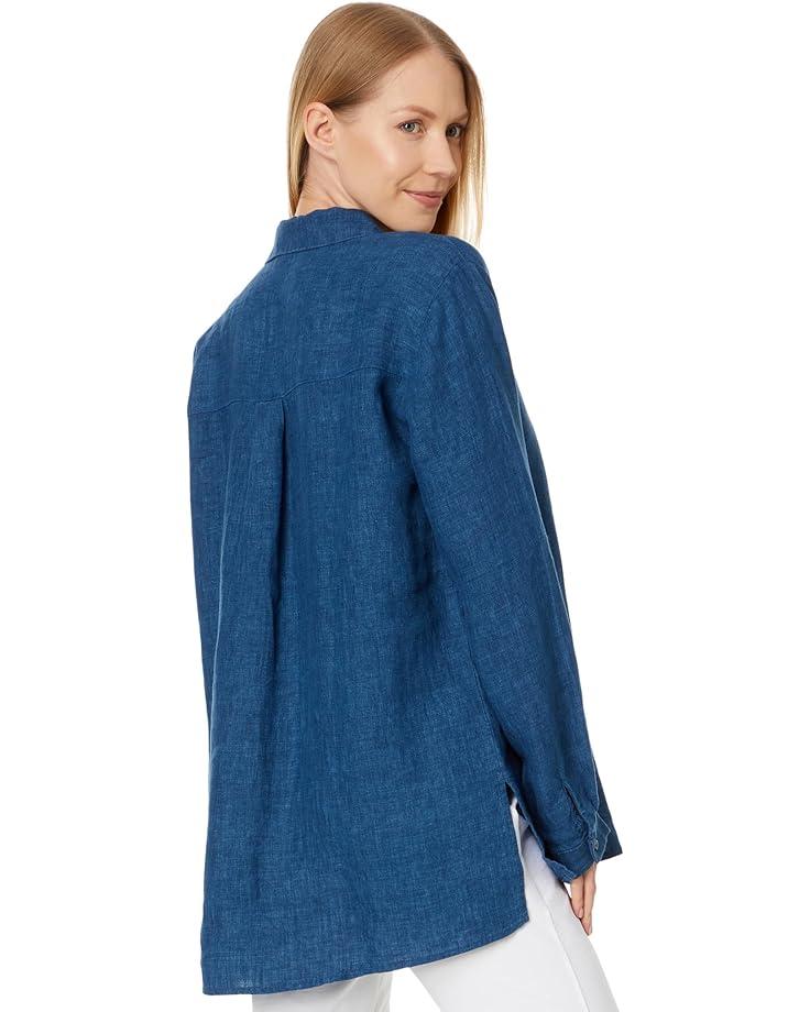 Women's Eileen Fisher Classic Collar Long Shirt Product Image