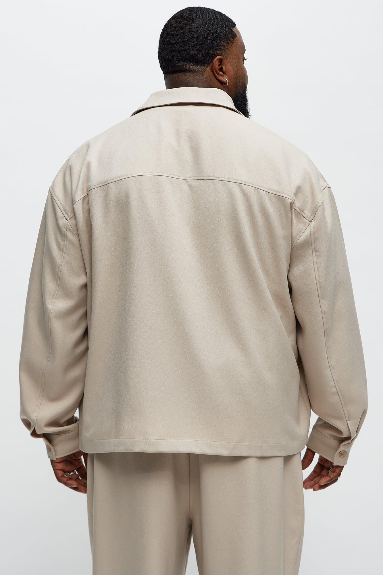 Relaxed Mara Overshirt - Tan Male Product Image
